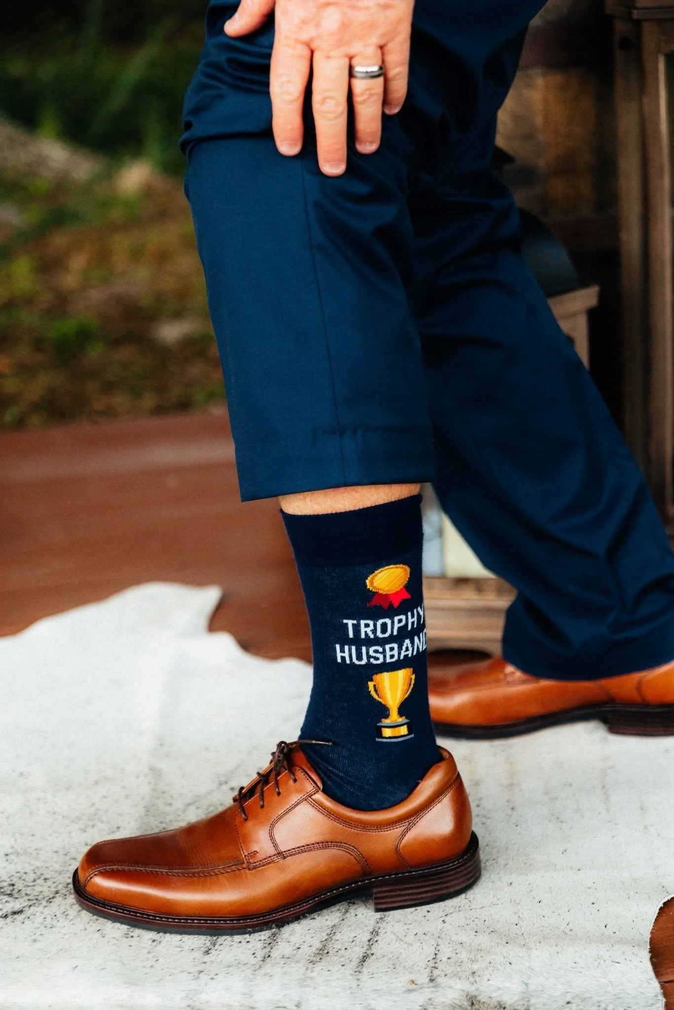 trophy husband socks 