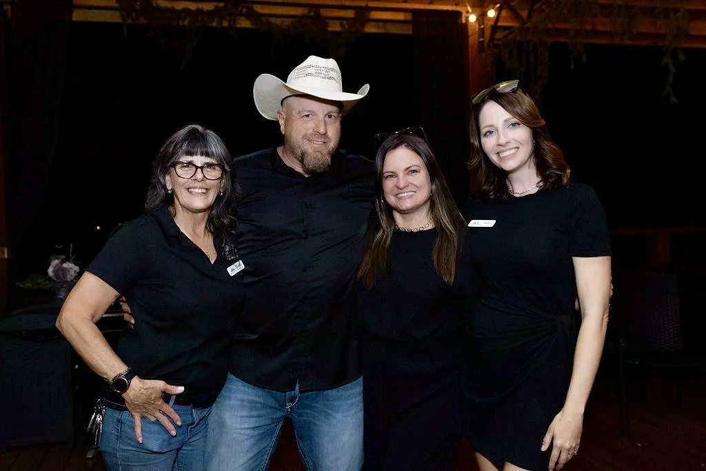 Katie and Kevin Mosley with staff members Debbie and amber 