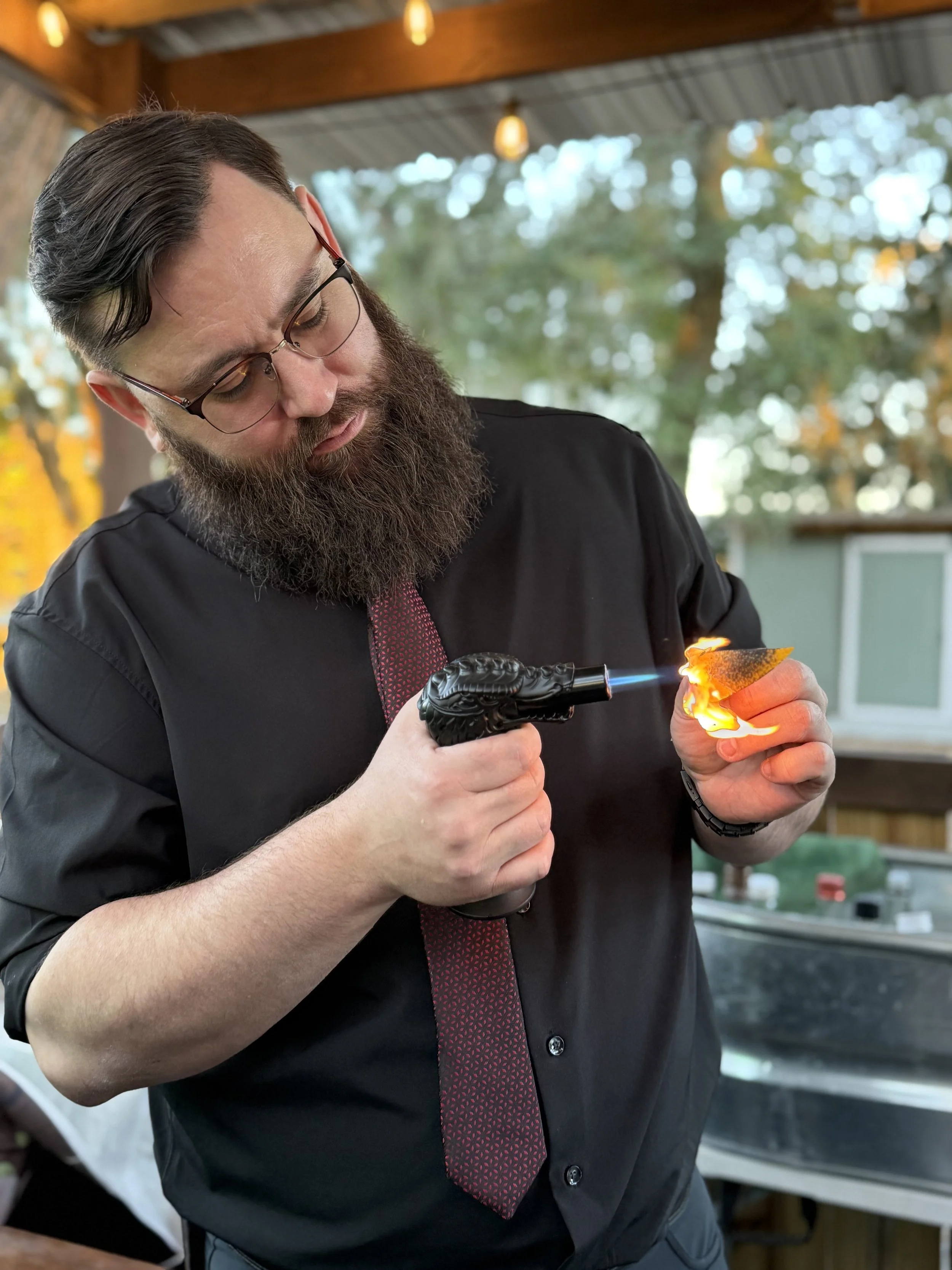 bartender making drinks 