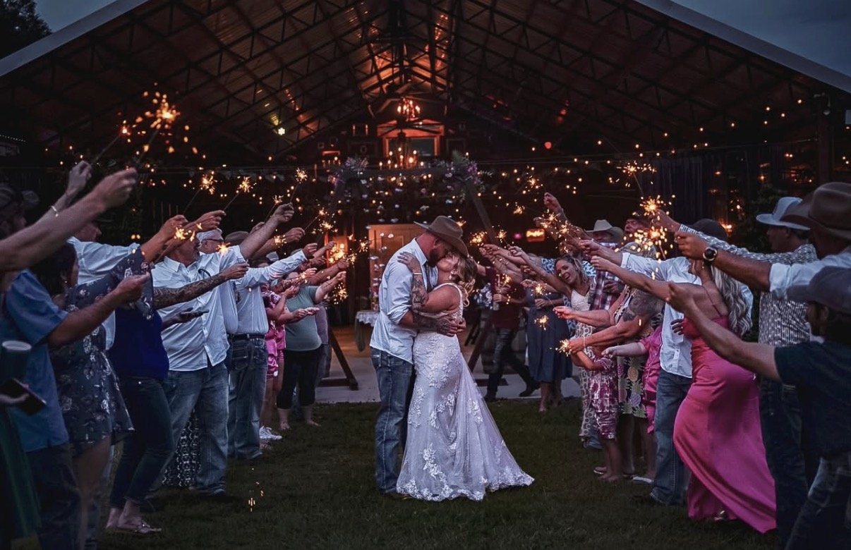 sparkler send off 