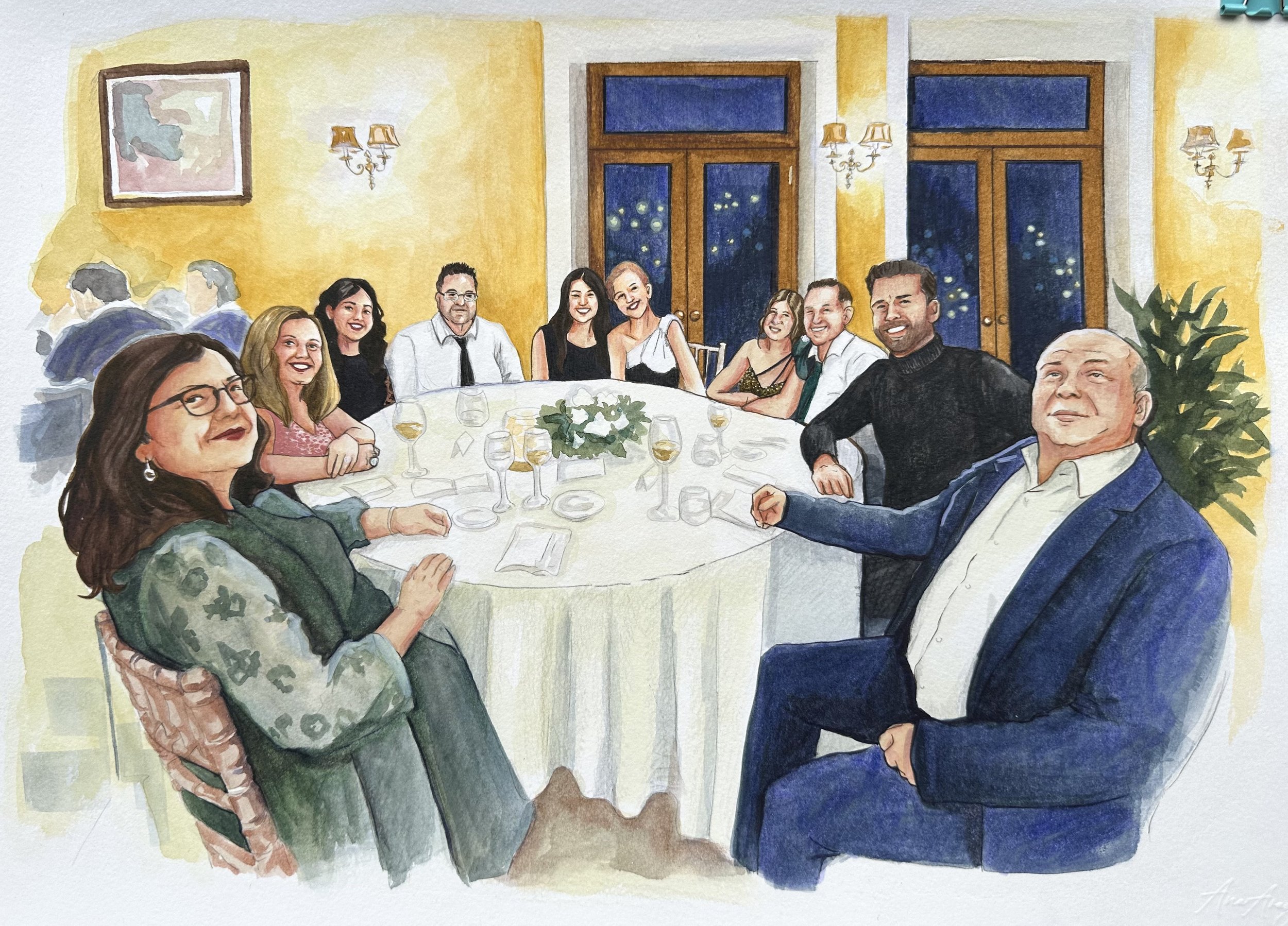 50o Aniversário AutoSilva Ilustração de Eventos
