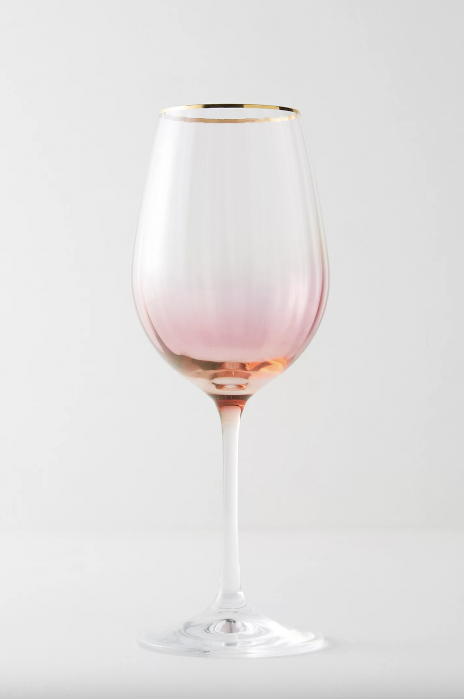 Waterfall Wine Glass in Pink