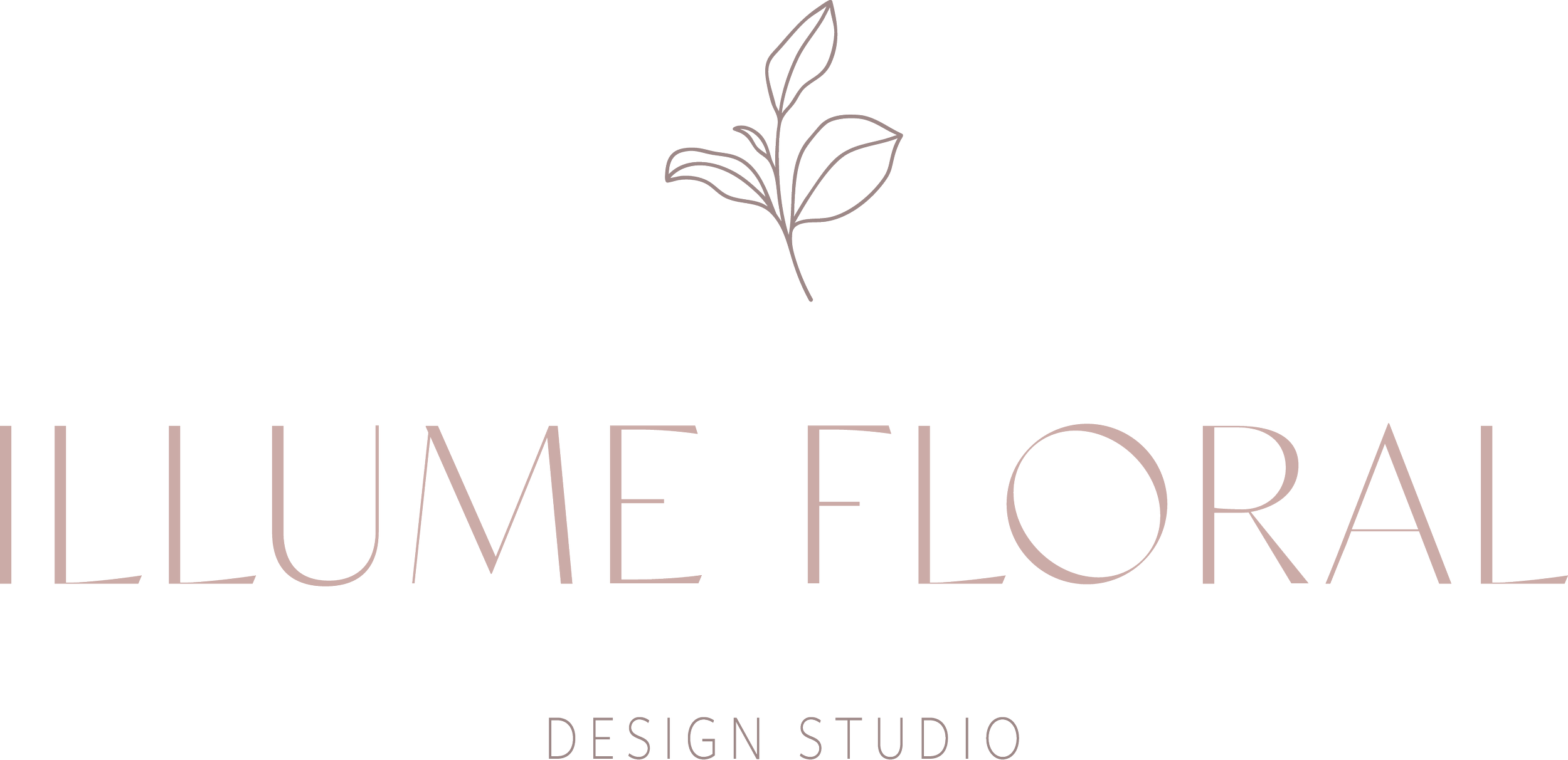 A logo for Illume Floral Design Studio featuring a minimalist line drawing of a flower with the name 'Illume Floral' and the words 'Design Studio' beneath.