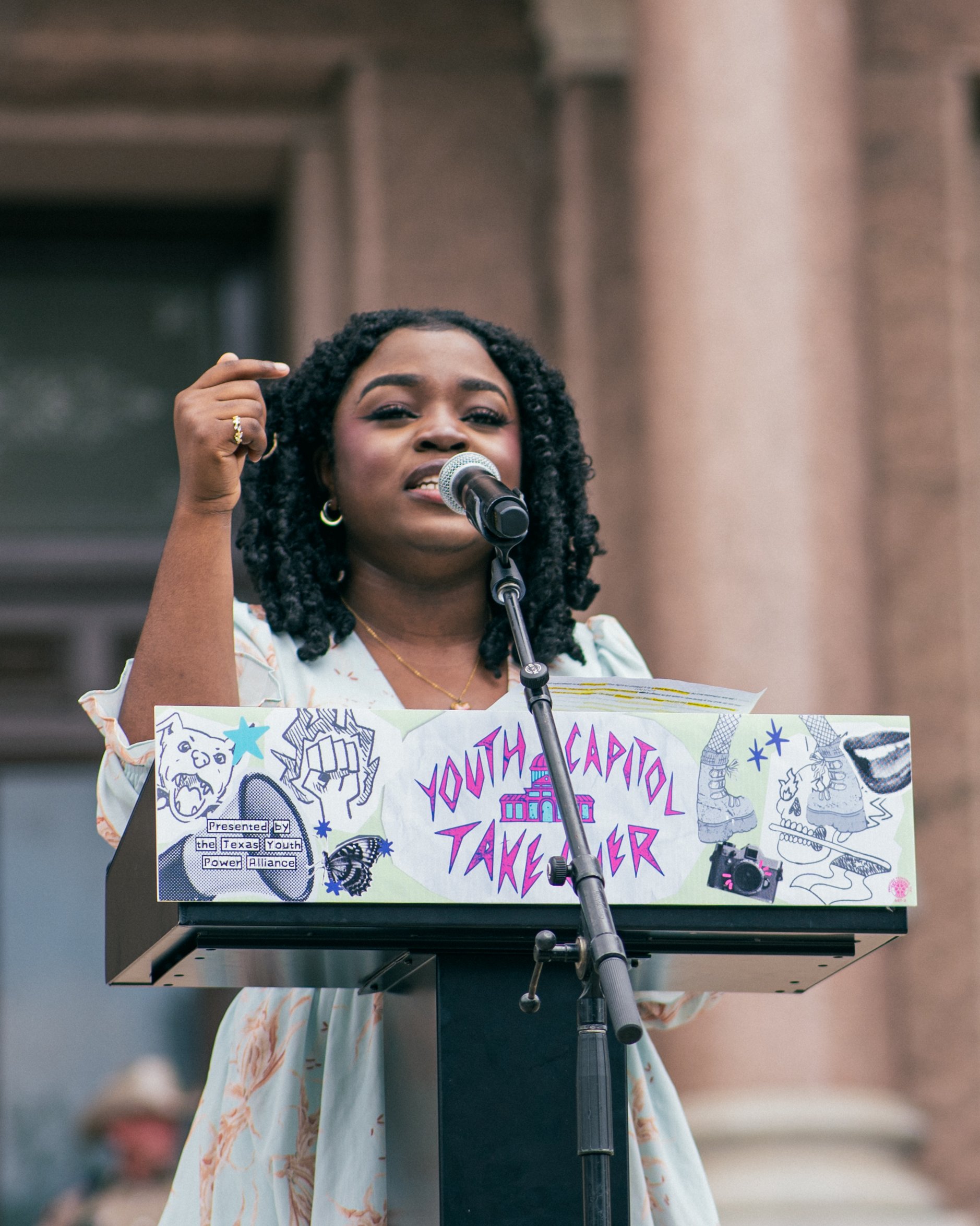 Student speak at the Youth Capitol Takeover 2025