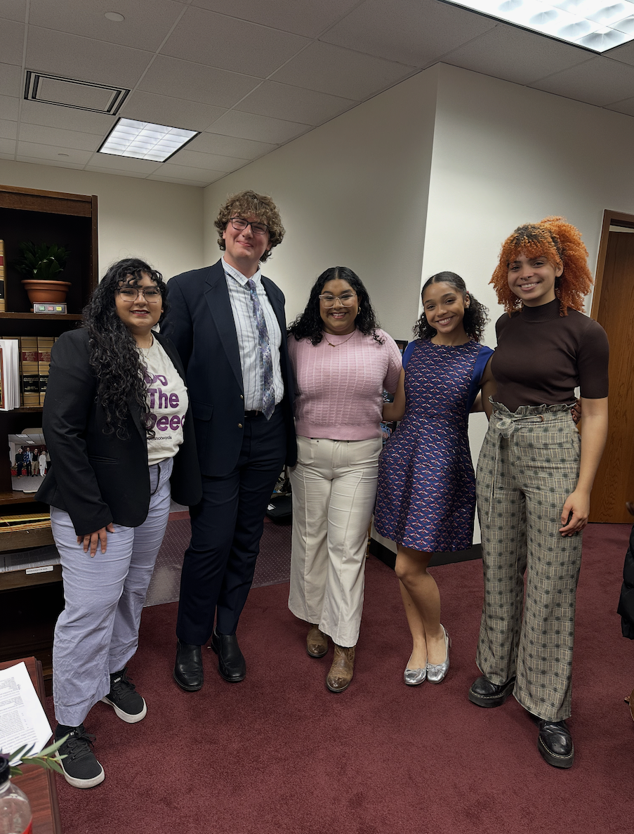 Deeds Not Words staff and students in the Texas Capitol for the 89th legislative session.