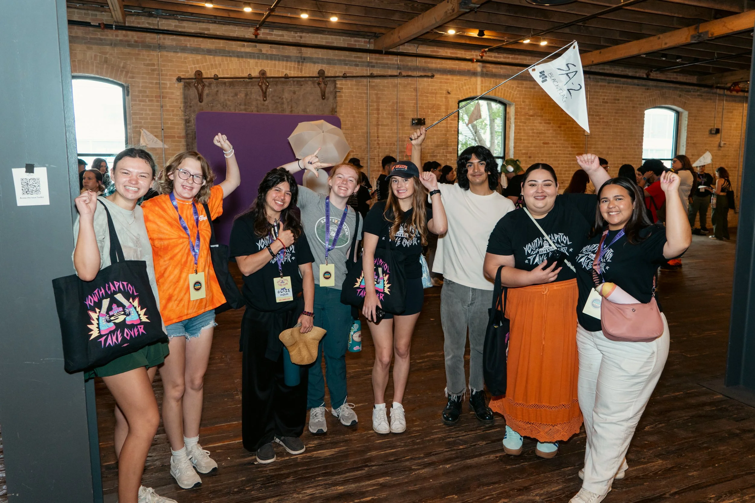 Students getting ready for the Youth Capitol Takeover 2025