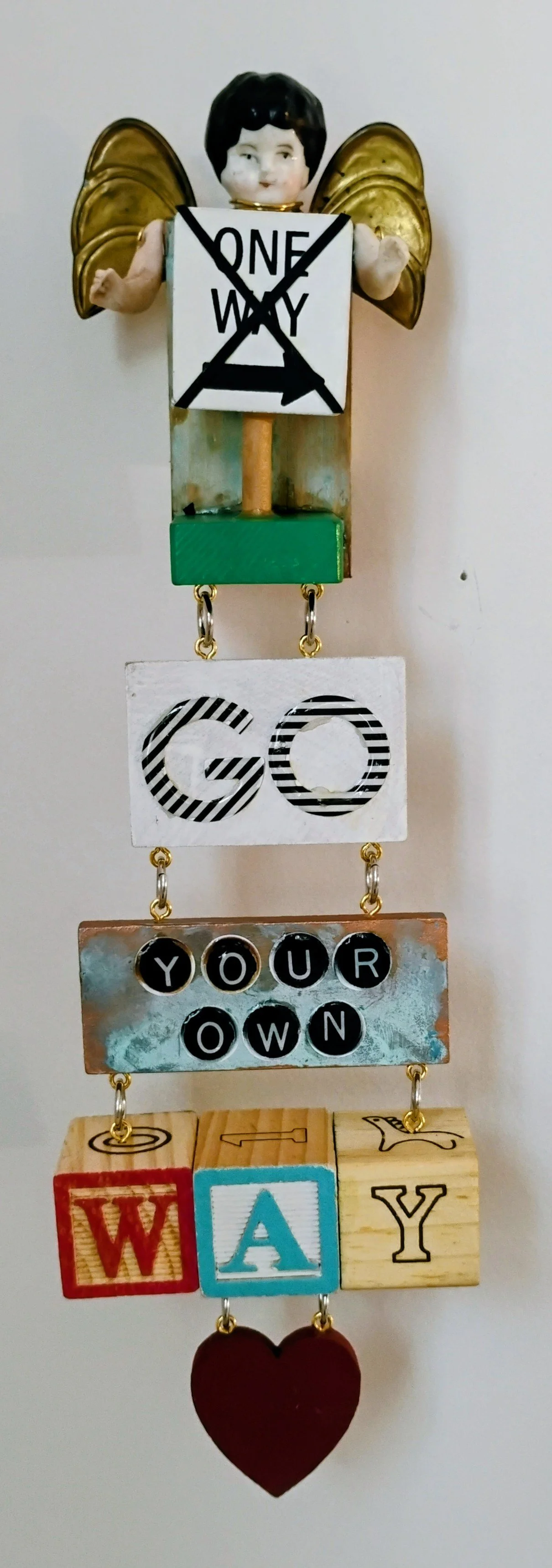 Go Your Own Way. Thought about "more than one way to skin a cat," but decided for this instead. $145.00