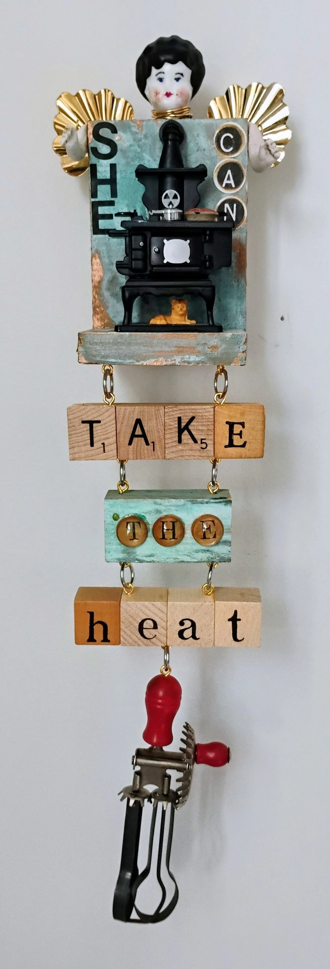 She Can Take the Heat. "If you can't take the heat, stay out of the kitchen." $175.00
