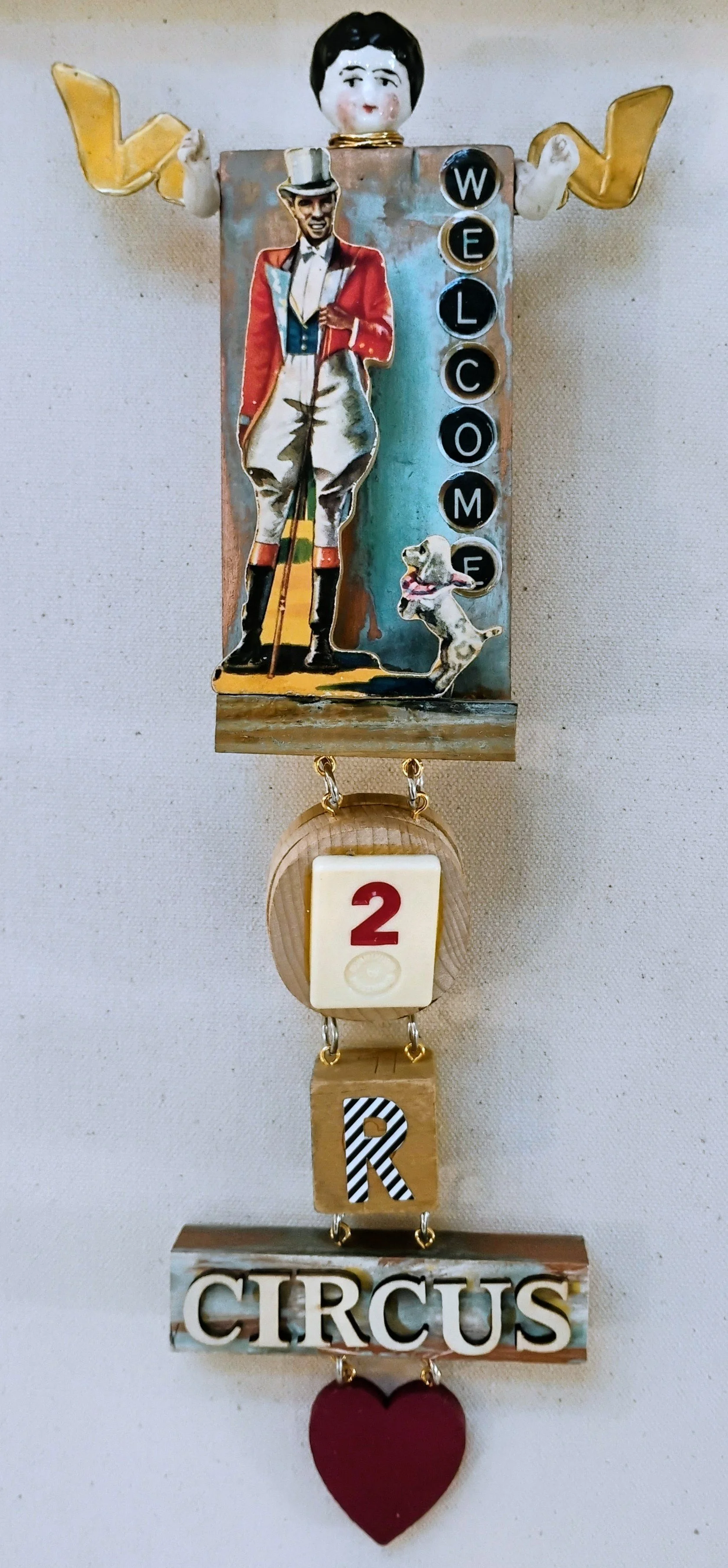 Welcome to Our Circus. Vintage wood circus toy. My house during the young children stage. $165.00