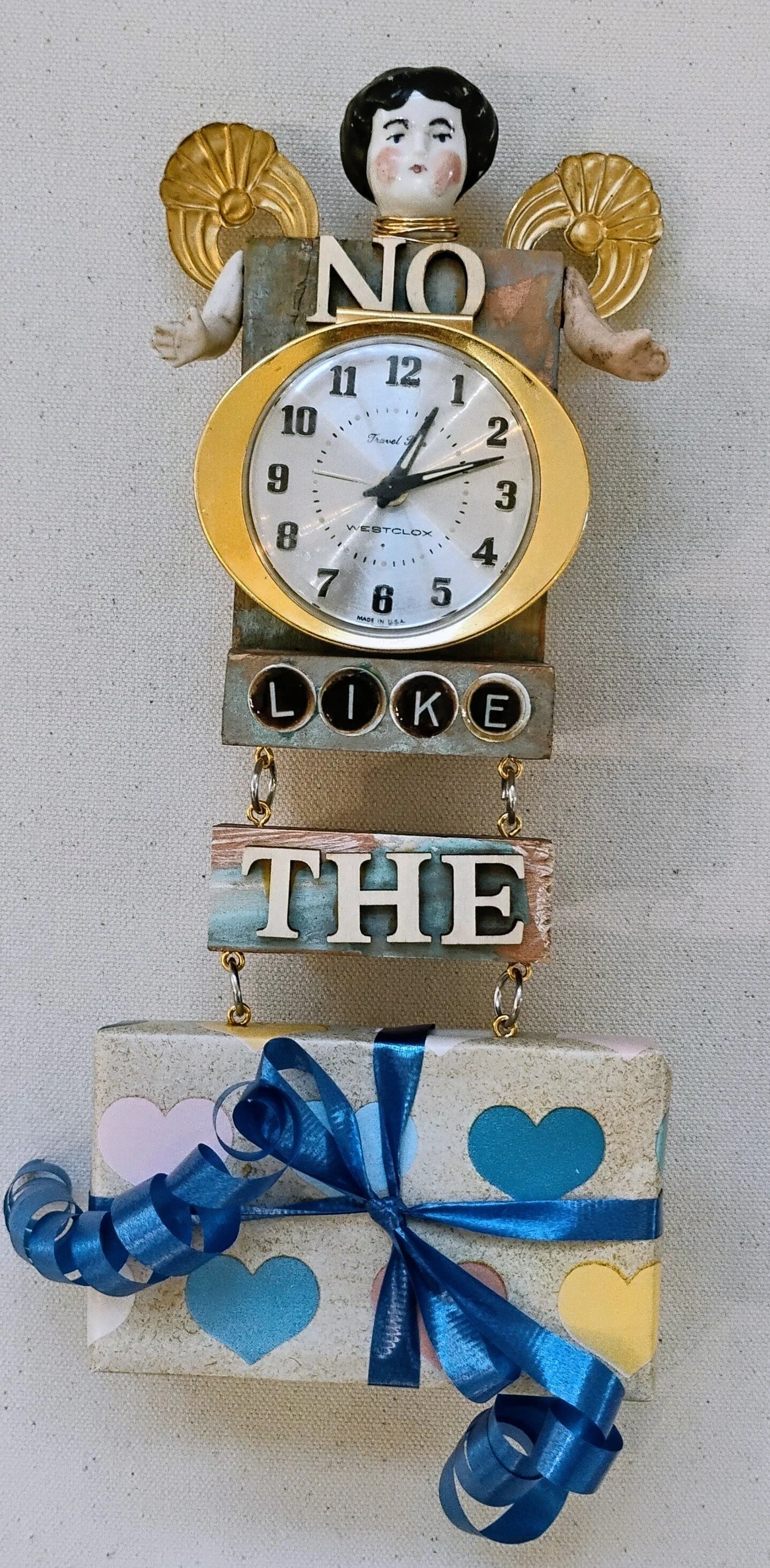 No Time Like the Present. Vintage travel clock. $150.00