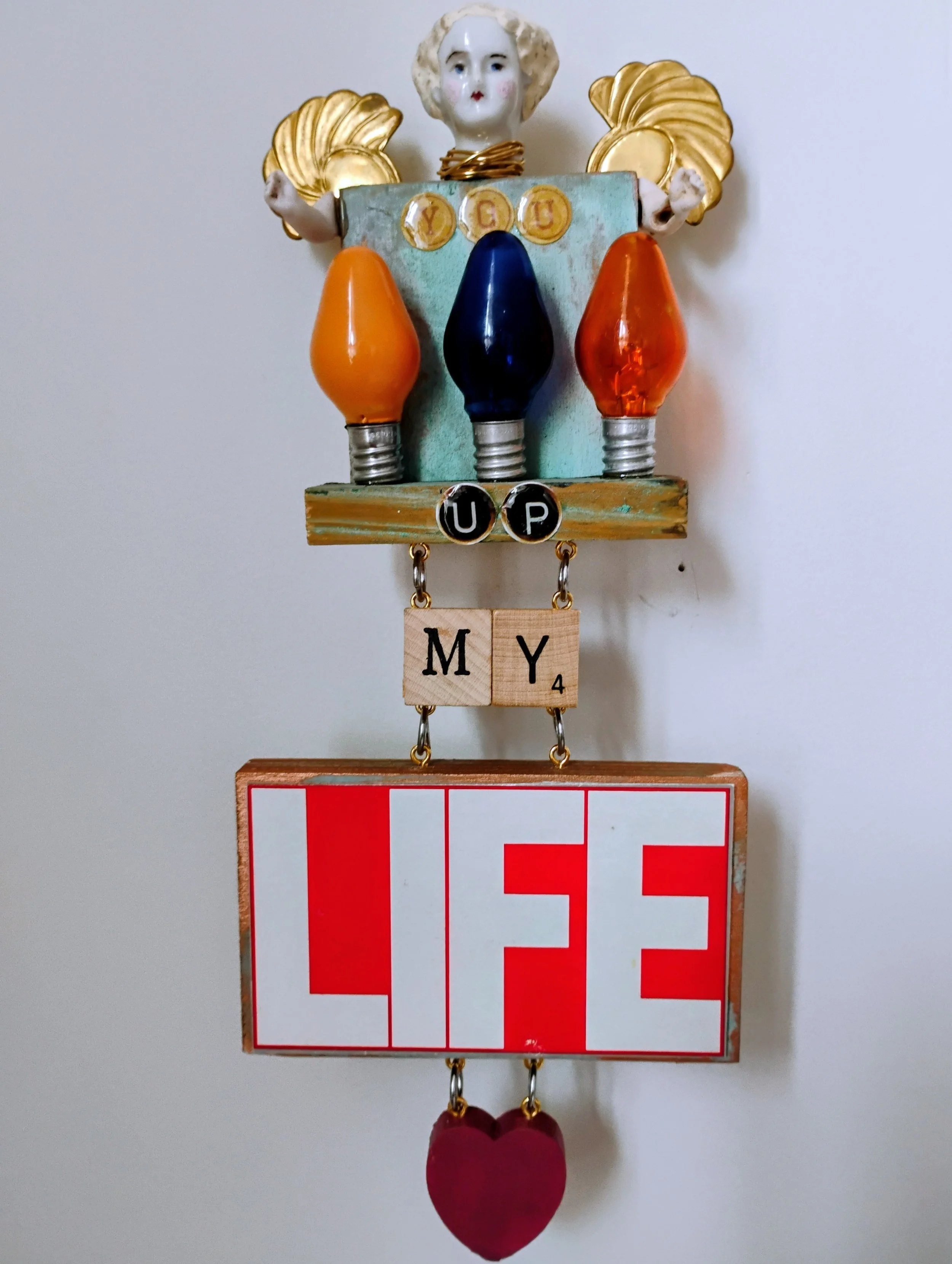 You Light Up My Life. Vintage Christmas lights and the Life magazine logo. $125.00