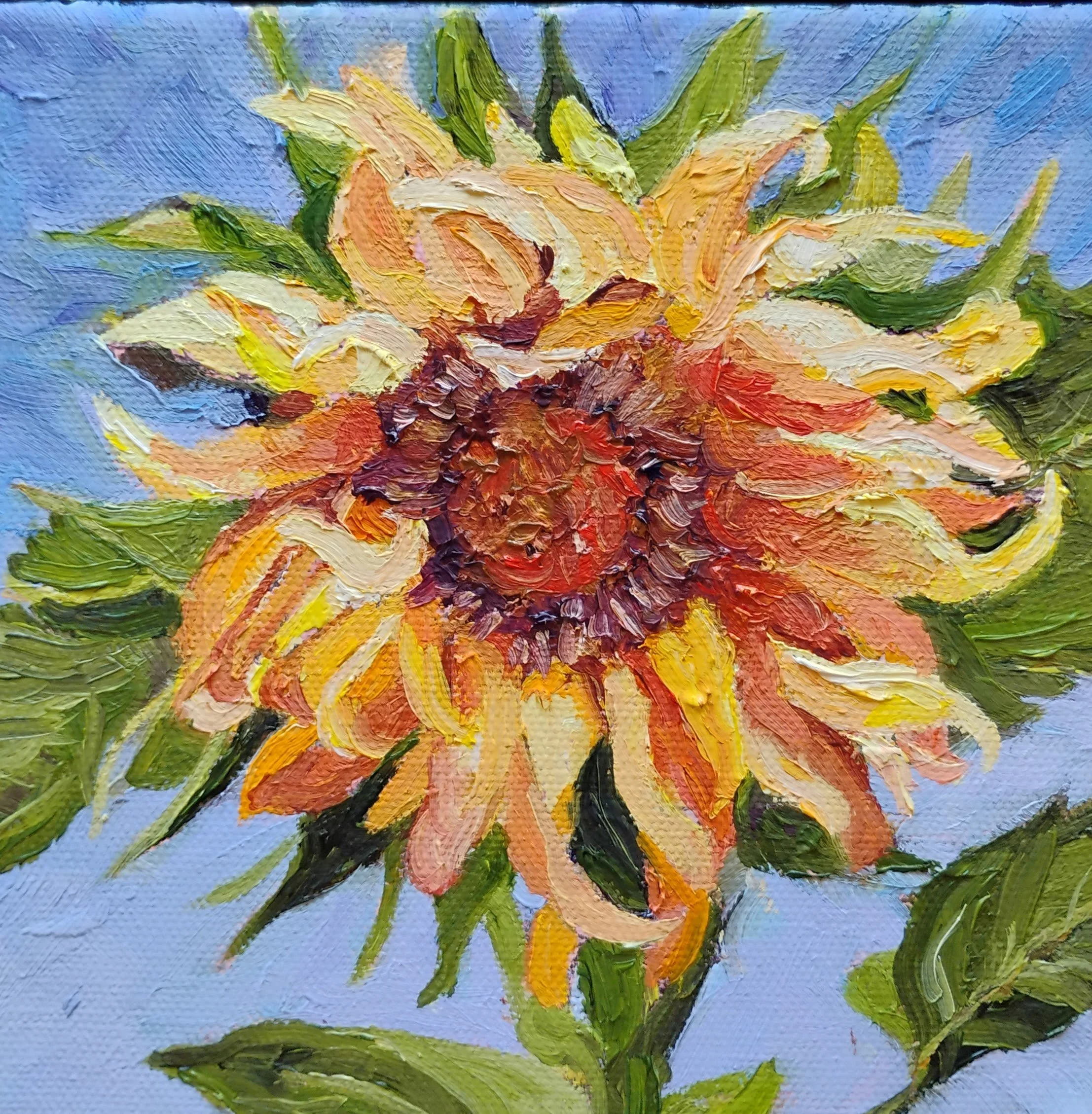 Turn Your Face to the Sun, 8x8, $175.00