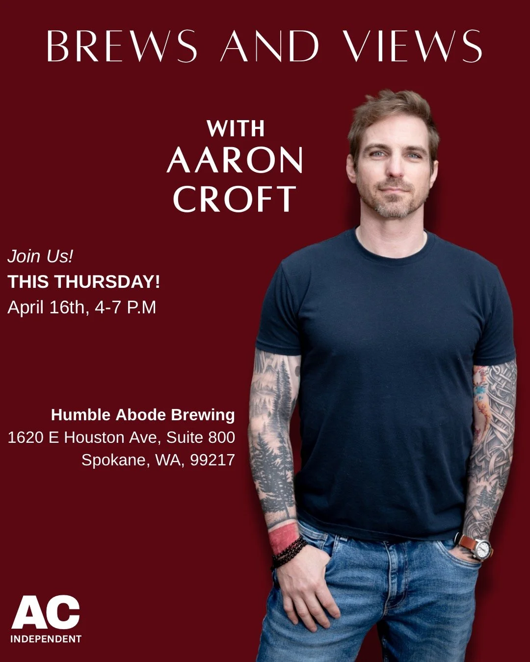 Come on out and join us to talk about the issues that matter most to you!

#independent #vote #pnw #croft4wa #fyp