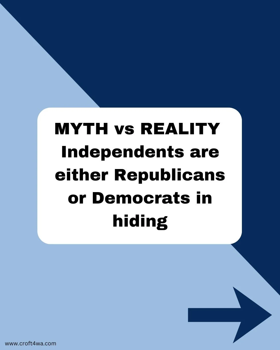 Being an Independent right now is a strength! Everyone is frustrated with the L and the R because all they seem to care about is winning against each other. Meanwhile, the focus should be on how to best help the district! As an Independent, I answer 