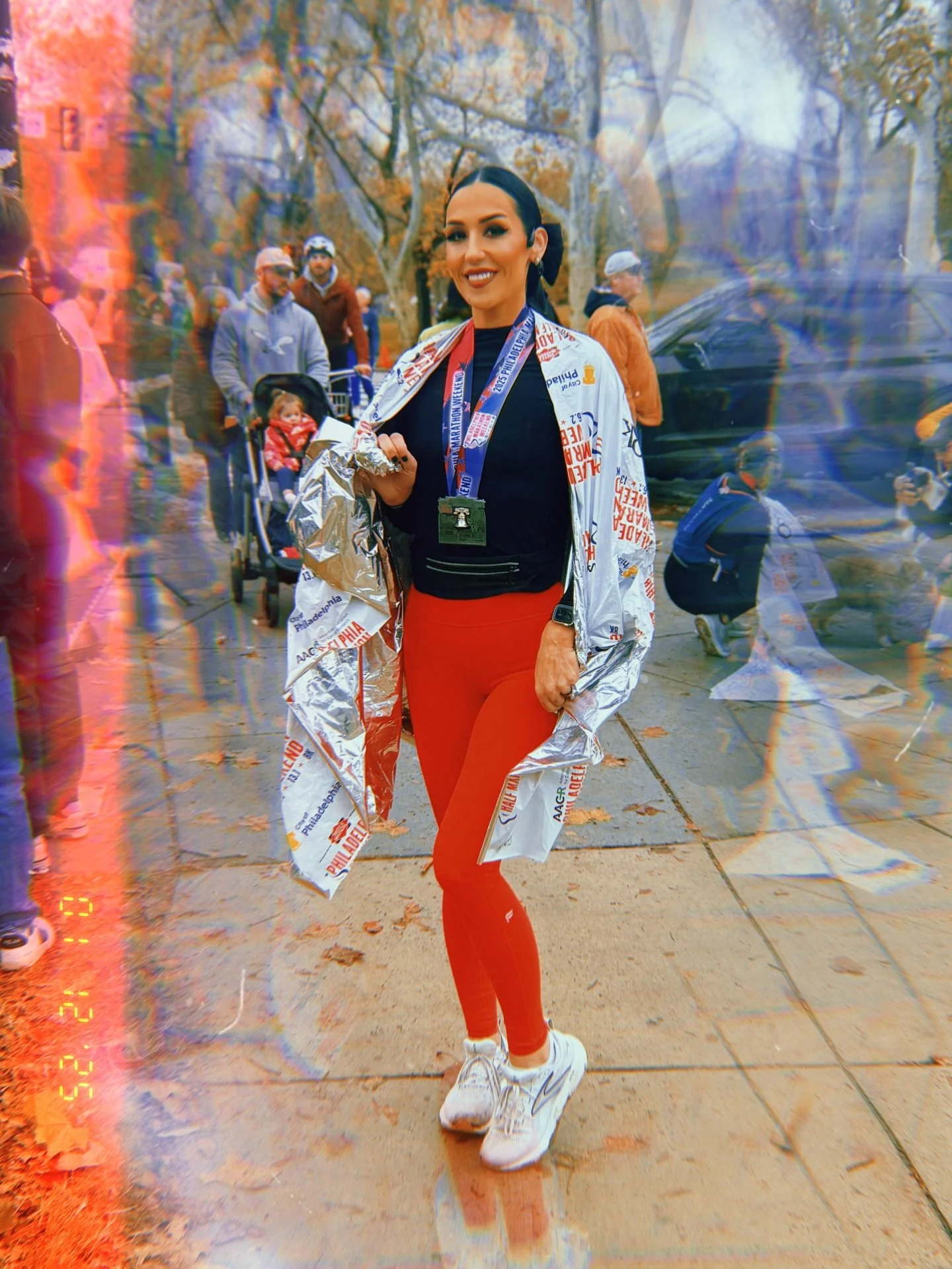 I ended November by running in the half at #phillymarathon weekend! 🏁🏃🏻&zwj;♀️🪩

I ran nearly 500 miles in the summer and fall preparing myself - just me and the trail 🙏🏼 honestly, I felt totally ready! I slept well, fueled properly, got up on 
