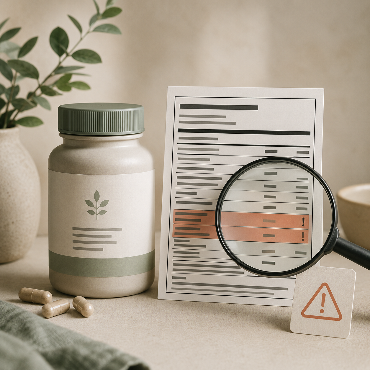 Supplement Label Red Flags — and Why They Rarely Look Like Red Flags