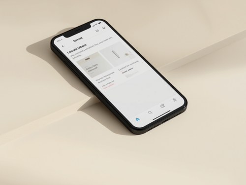 Phone displaying an email on a neutral background, representing the Evidence First weekly digest newsletter