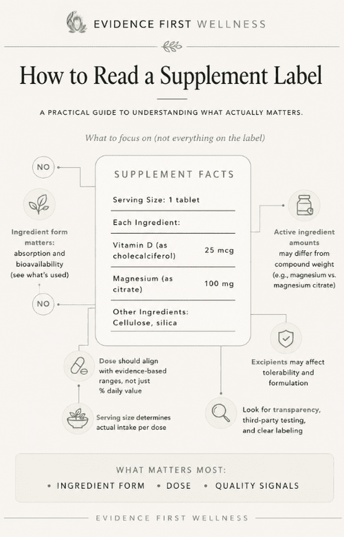 Interior framework spread from The Evidence-Informed Family Supplement Guide