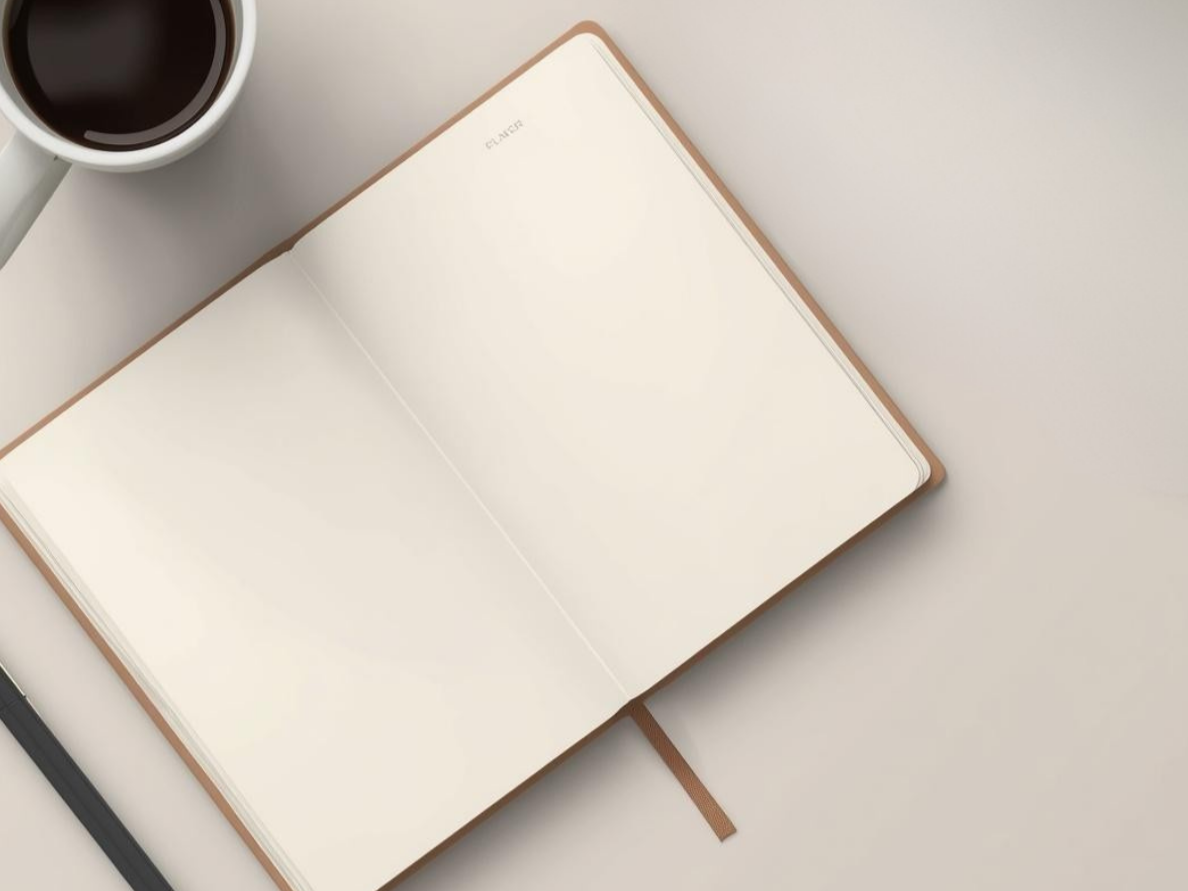 Open notebook on a clean surface, representing foundational supplement learning resources