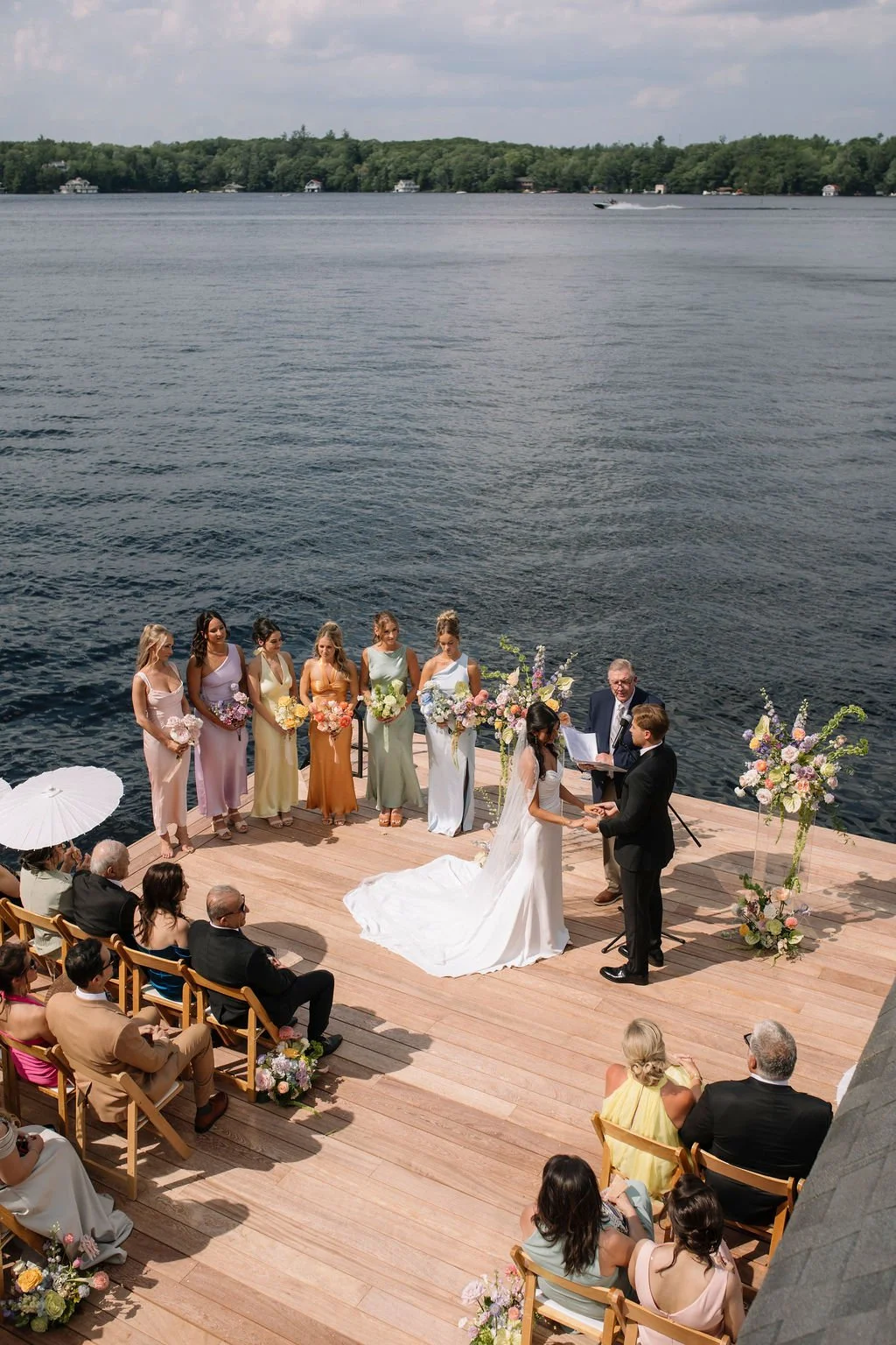 Lake Muskoka Private Property Wedding | Sayna &amp; Ben’s Waterfront Celebration
