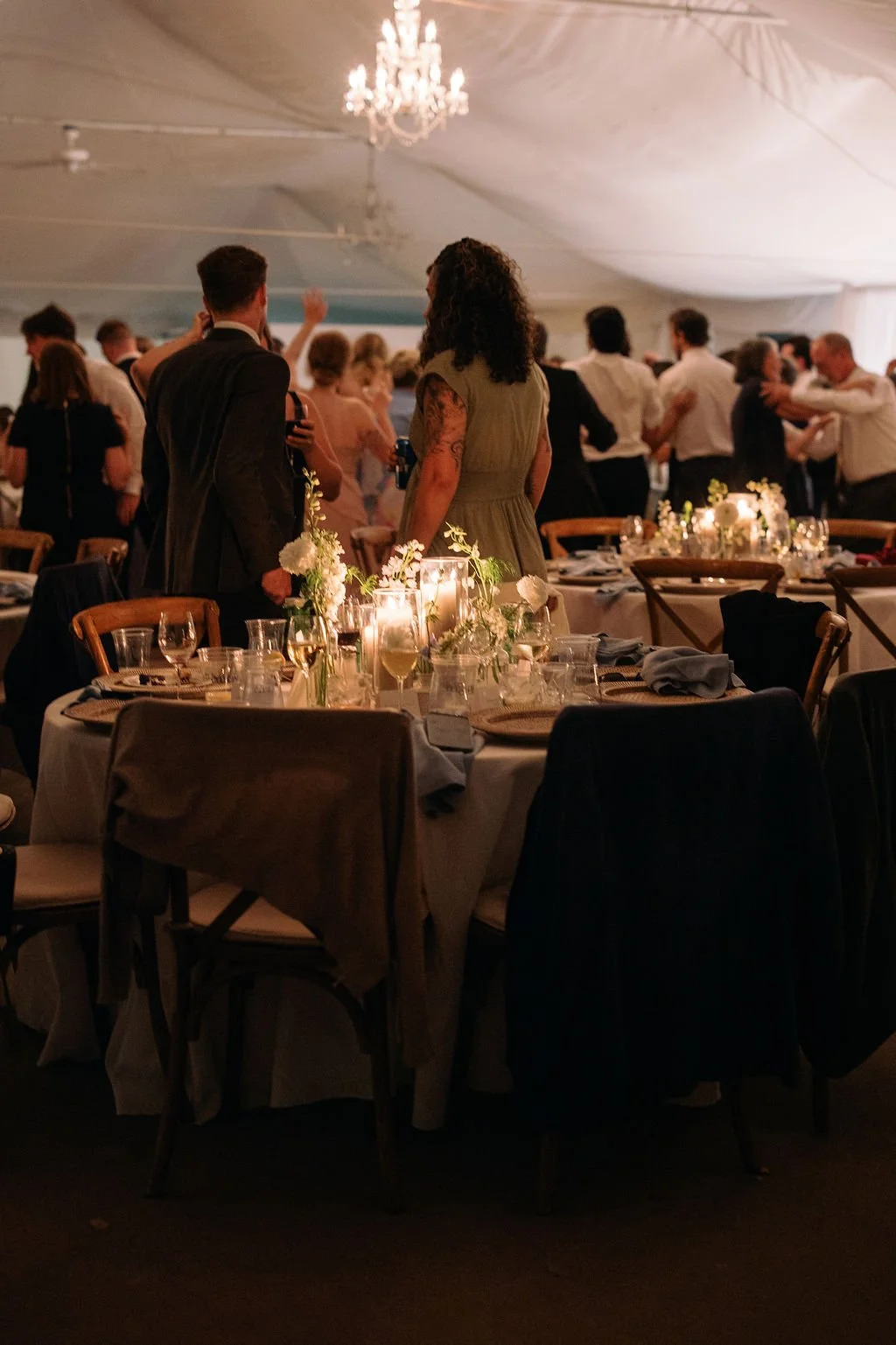 late night wedding photo