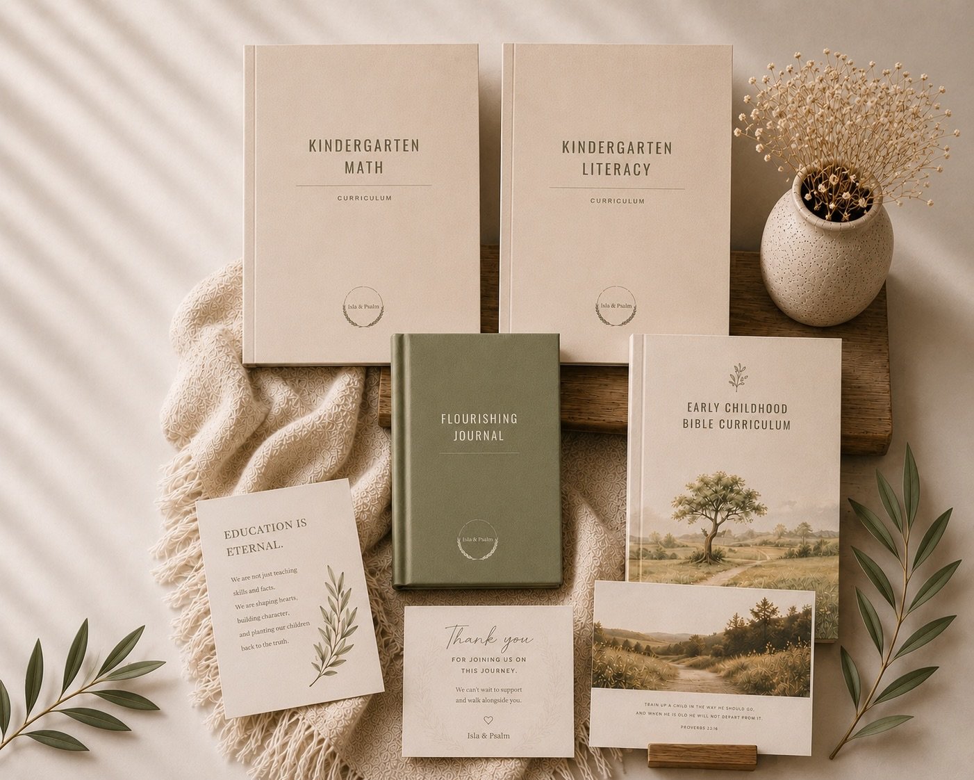 Kindergarten rooted in wonder, rhythm, and faith.

On June 1, we will open pre-orders for the very first Isla &amp; Psalm collection &mdash; created to help families slow down, build strong foundations, and plant seeds that last far beyond the early 