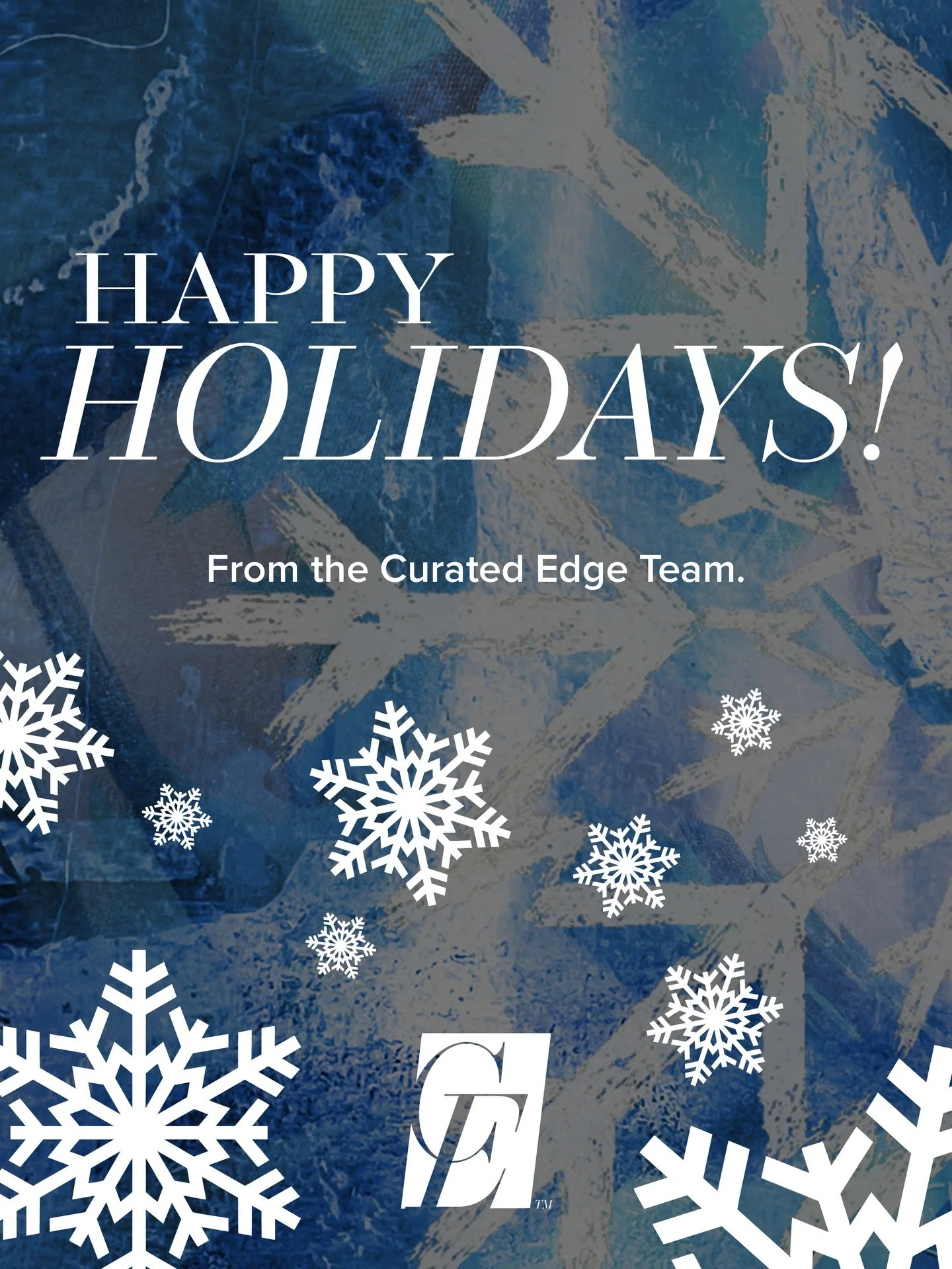 We at Curated Edge are so grateful for your support ❄️ Warm wishes from our team to yours! ✨

Background art by Zon Carvalho

&bull;

#artagency #artistsupport #artagent #art #artist