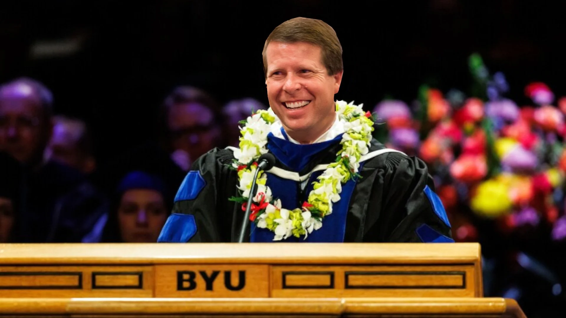 Jim Bob Duggar at BYU commencement.