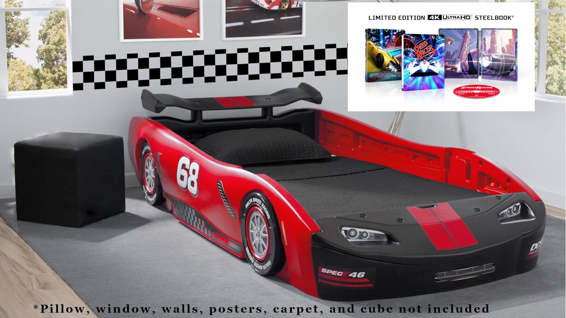 Speed Racer 4K Steelbook to Include Race Car Bed