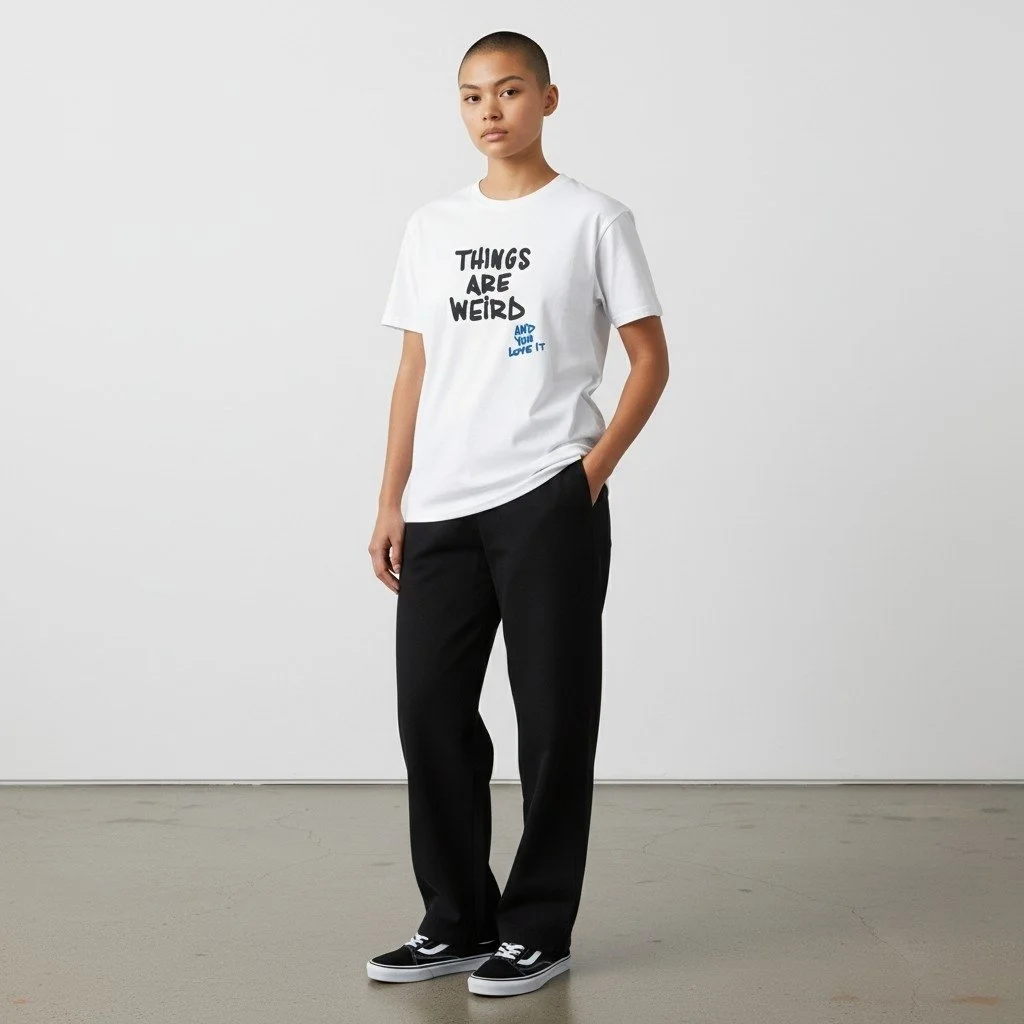 THINGS ARE WEIRD | T-shirt blanc