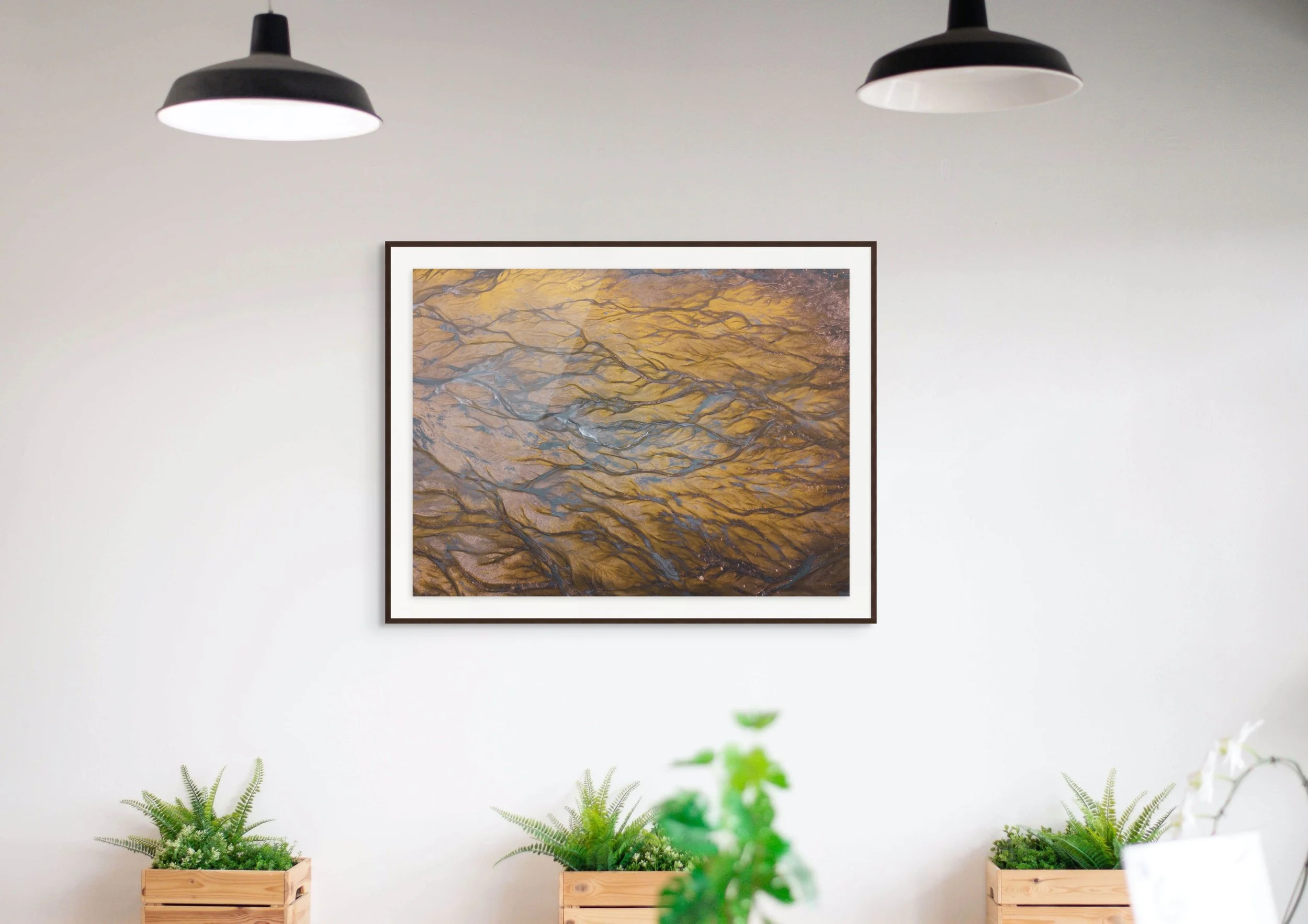  Shown: 24×36” Archival print with matte &amp; frame. 