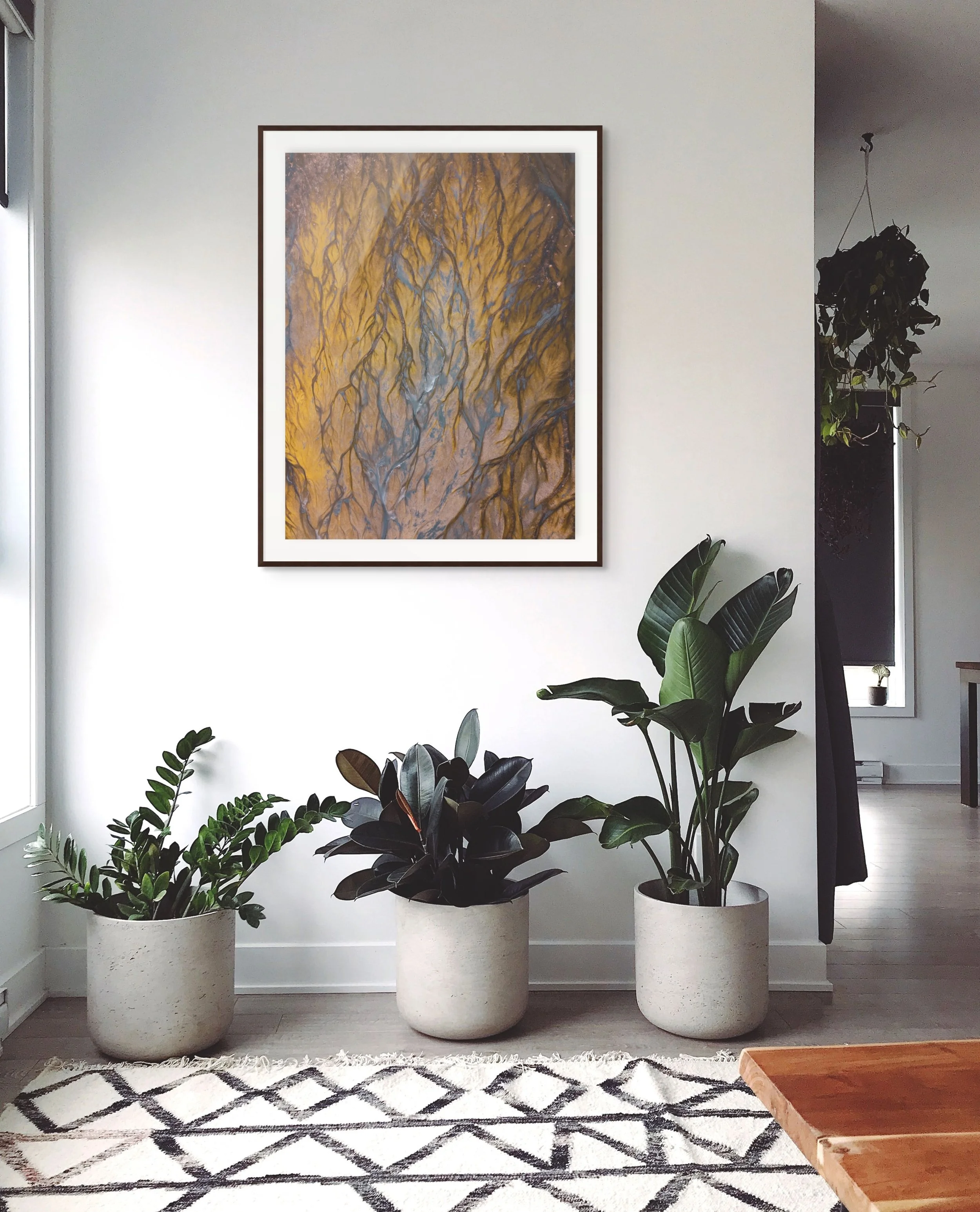  Shown: 24×36” (vertical) Archival print with matte &amp; frame. 