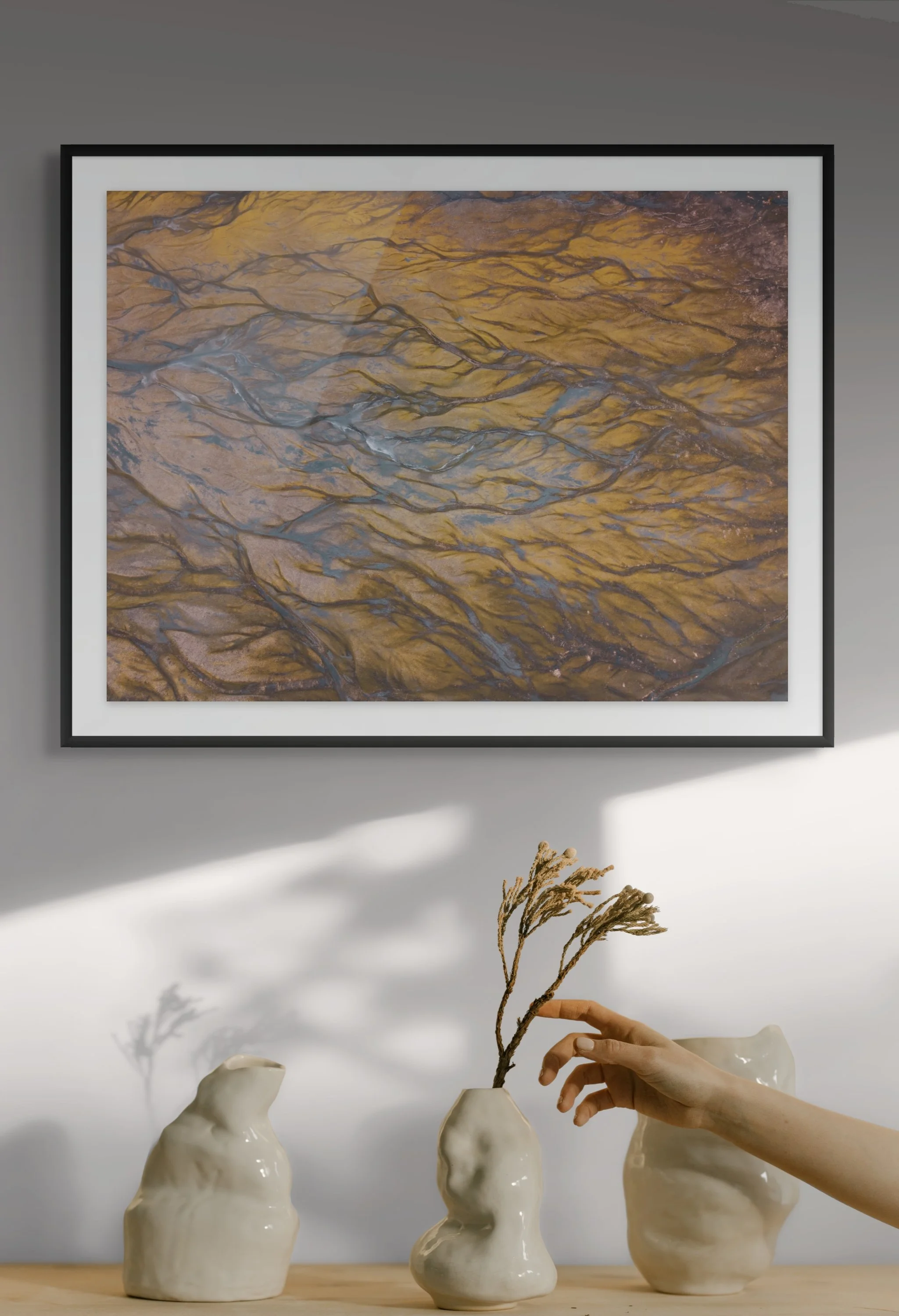  Shown: 16×24” Archival print with matte &amp; frame. 