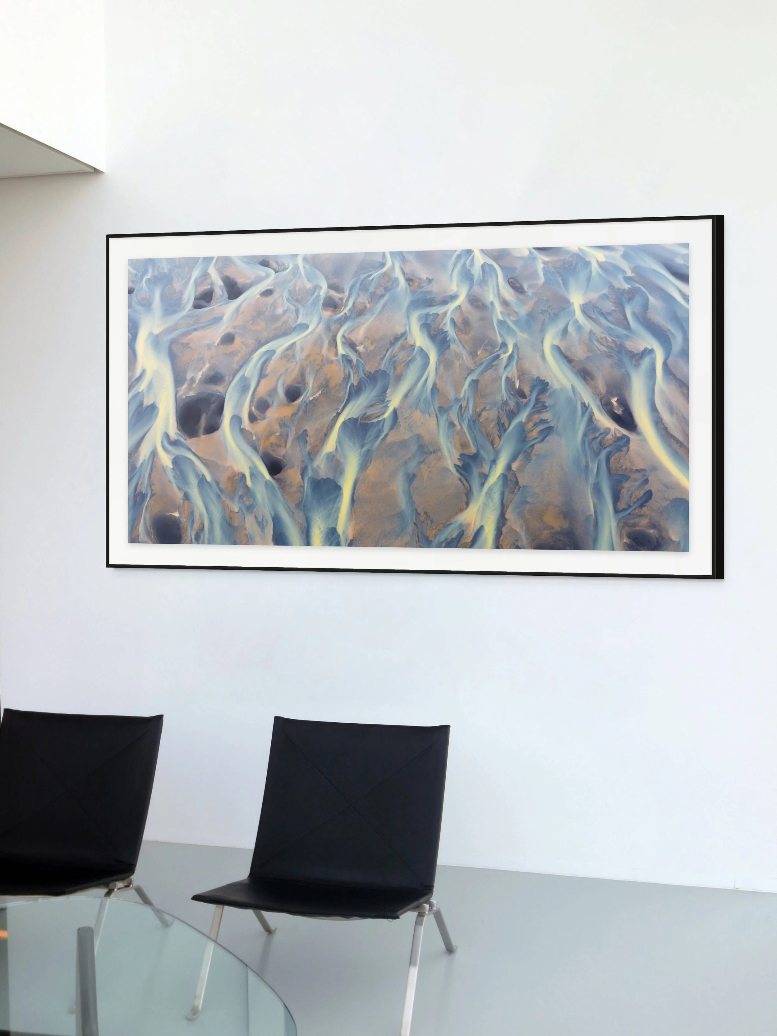  Shown: 40×80” Hahnemühle Fine Art Bartya Photo Rag print with matte &amp; frame. 