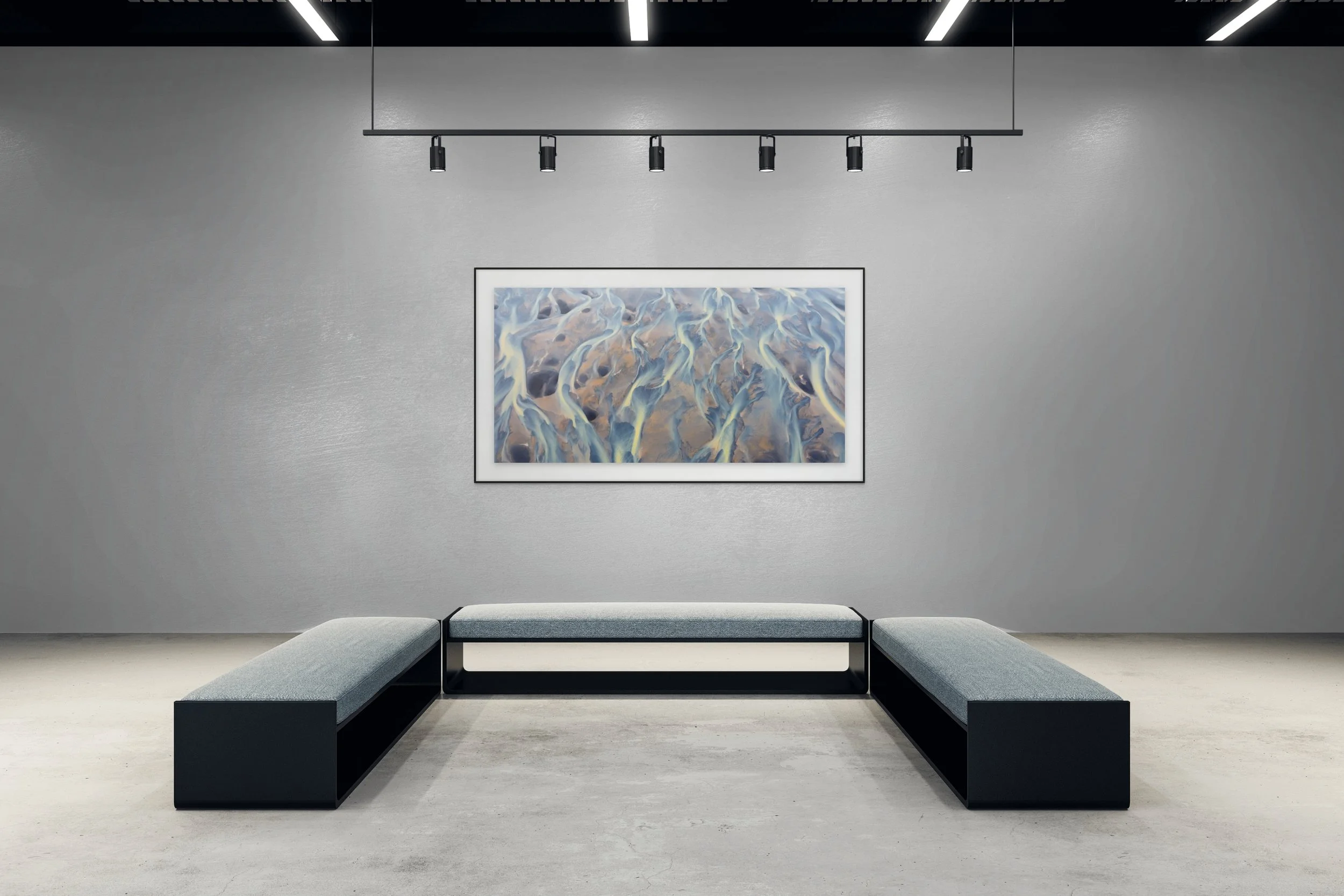  Shown: 30×60” Hahnemühle Fine Art Bartya Photo Rag print with matte &amp; frame. 