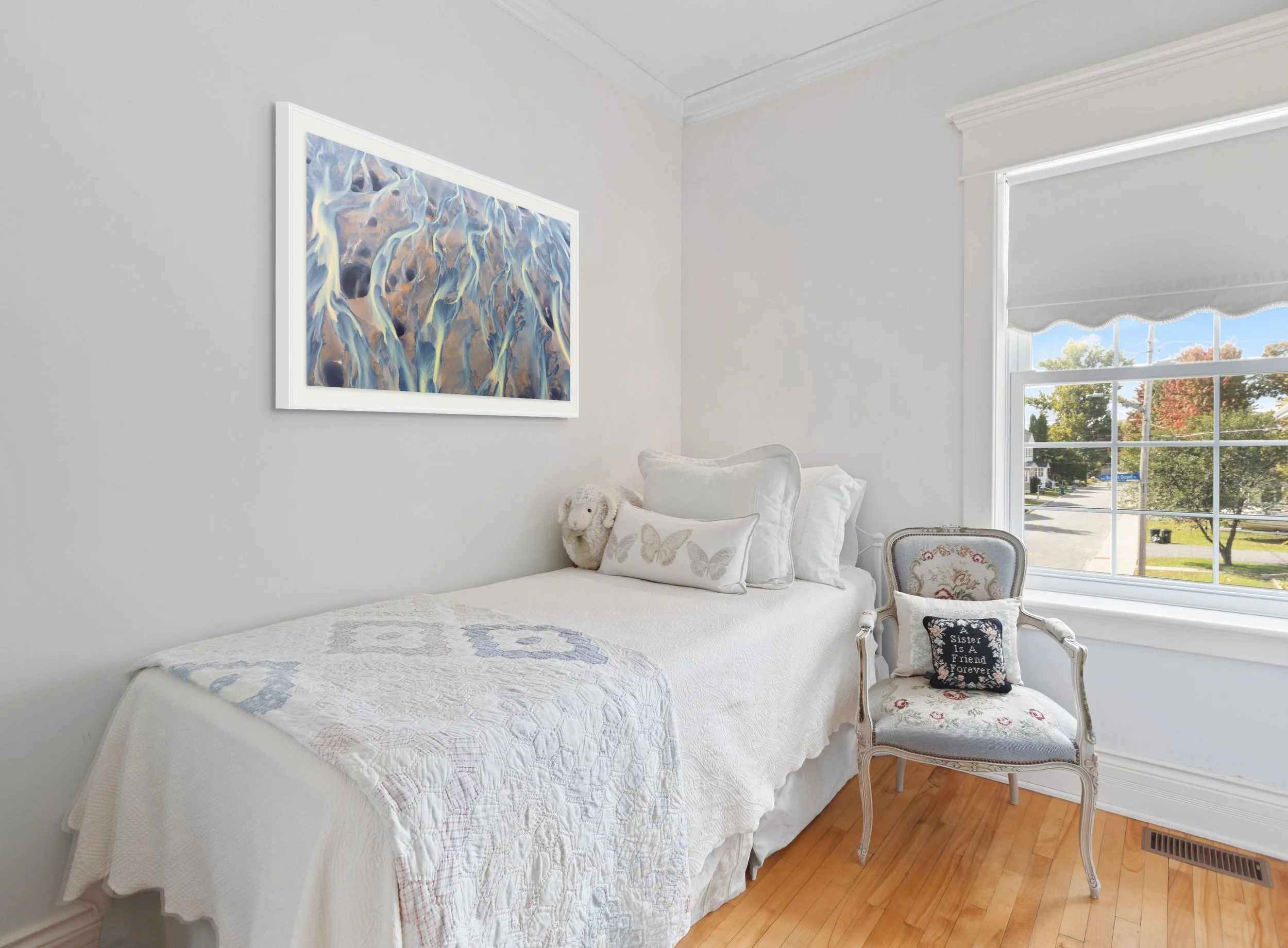  Shown: 30×60” Hahnemühle Fine Art Bartya Photo Rag print with matte &amp; frame. 