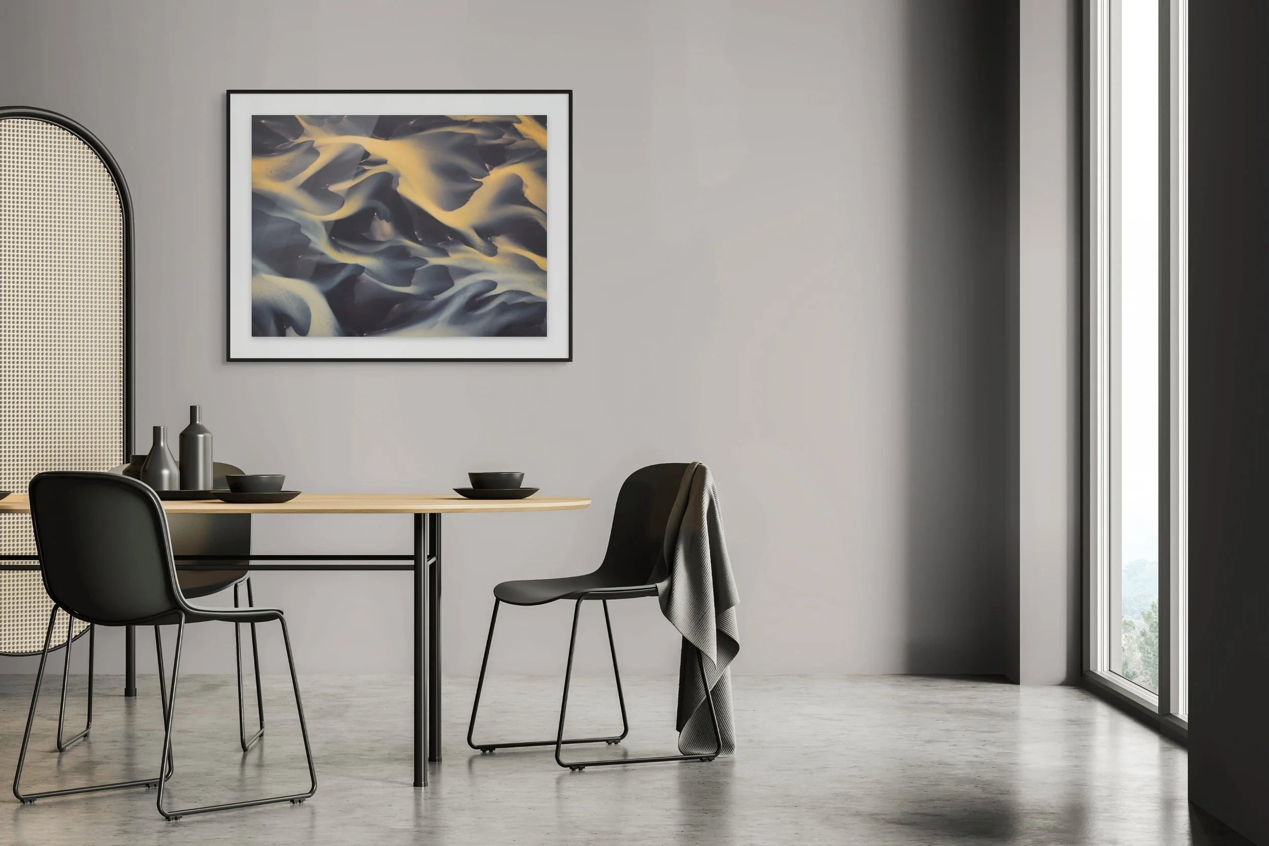  Shown: 32×48 Hahnemühle Fine Art Bartya Photo Rag, matted &amp; framed. 