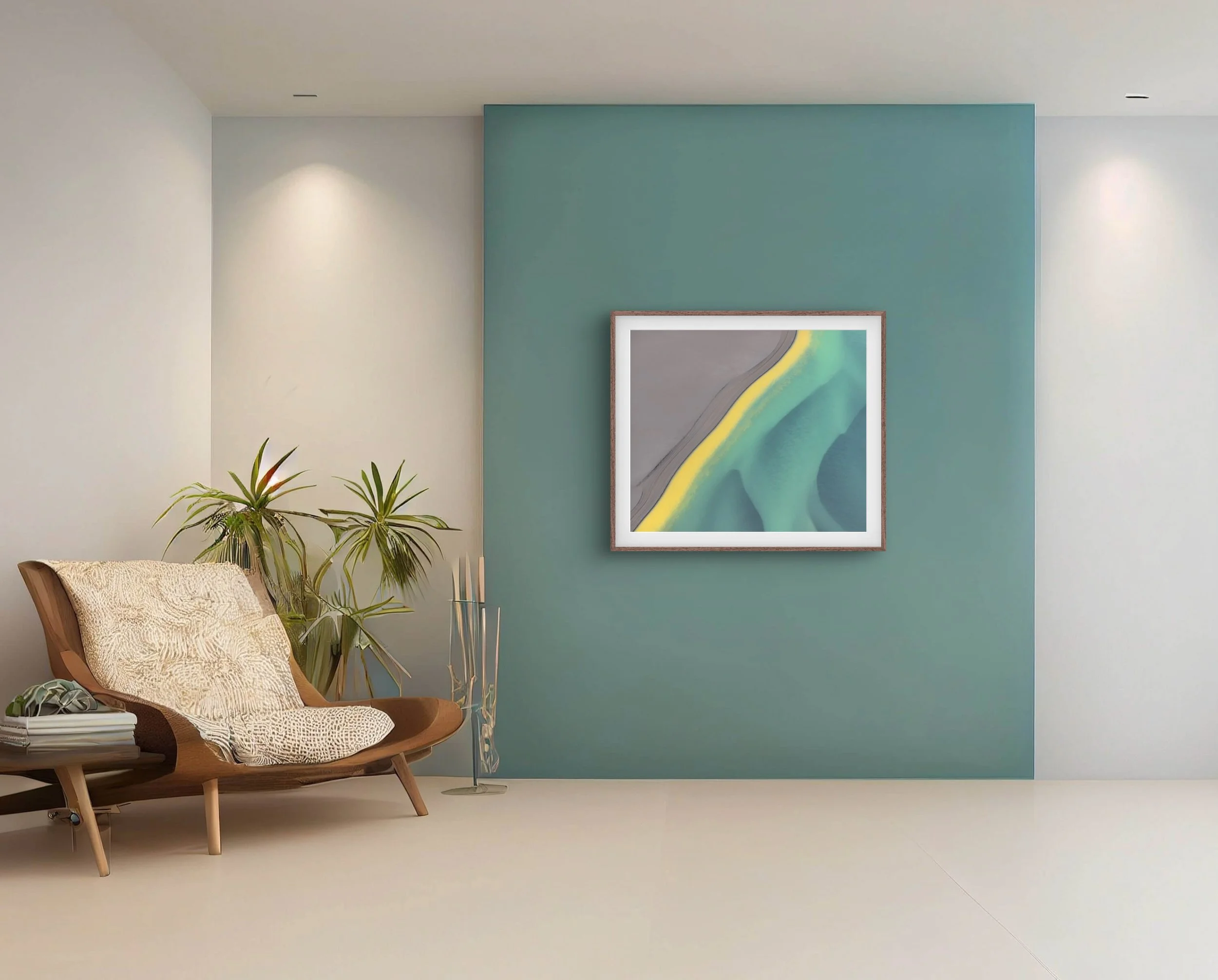  Shown: 36×36 Hahnemühle Fine Art Bartya Photo Rag with matte &amp; frame 