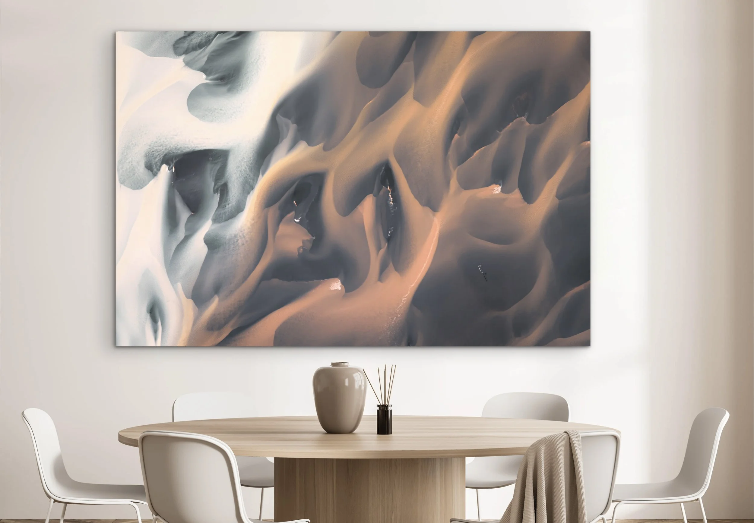  Shown: 48×72 Dye Sublimation on Chromaluxe with black Tuxedo Mount 