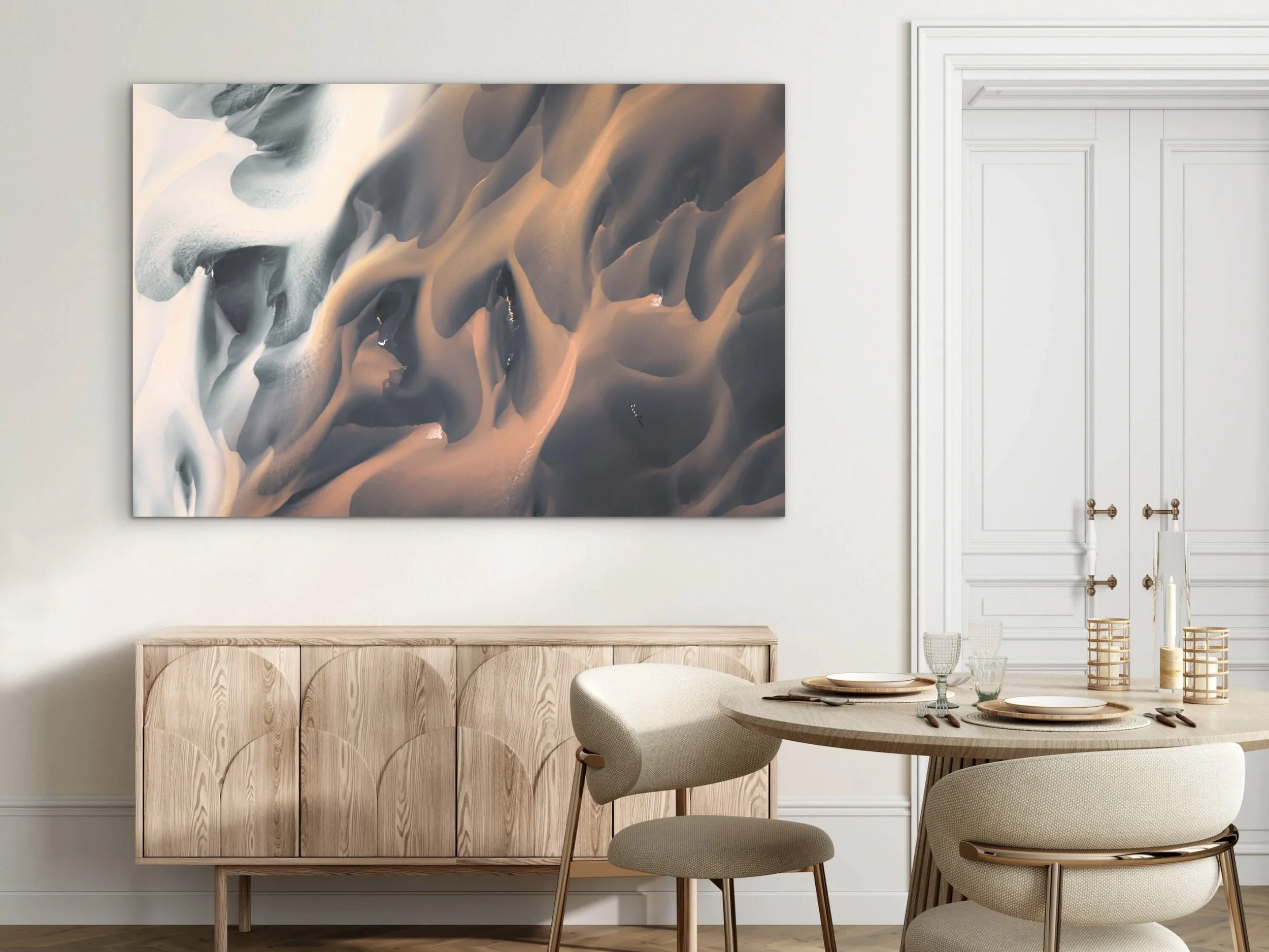  Shown: 40×60 Dye Sublimation on Chromaluxe with black Tuxedo Mount 