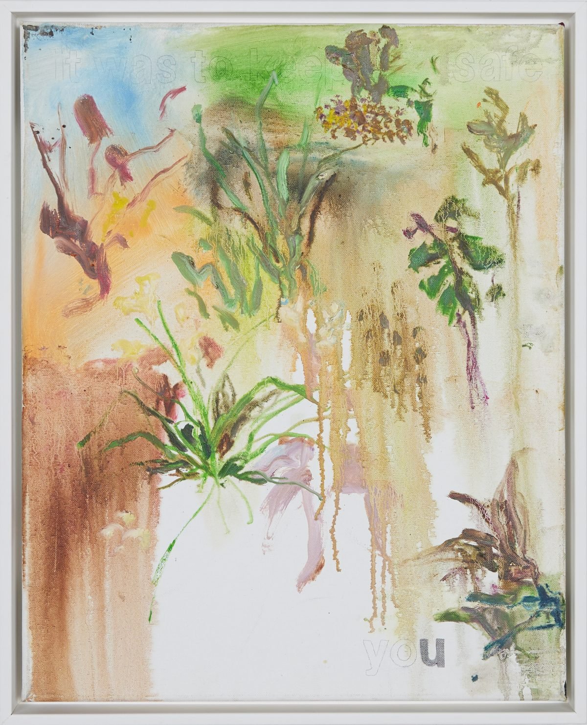 It was to keep you safe, 2024
Oil and graphite on canvas
20” x 16”