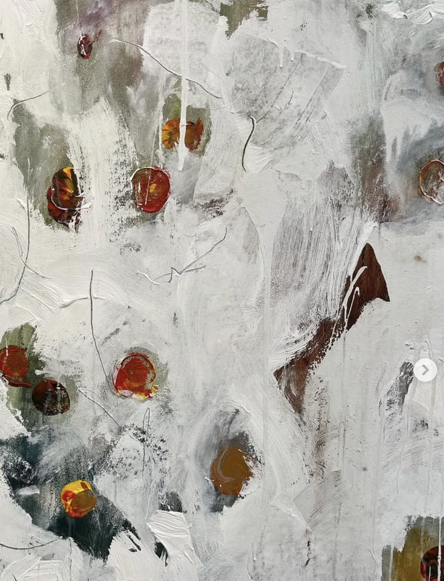 Davis Orange Trees 3 (detail)
Oil, gesso, graphite, house paint on canvas
66” x 68”