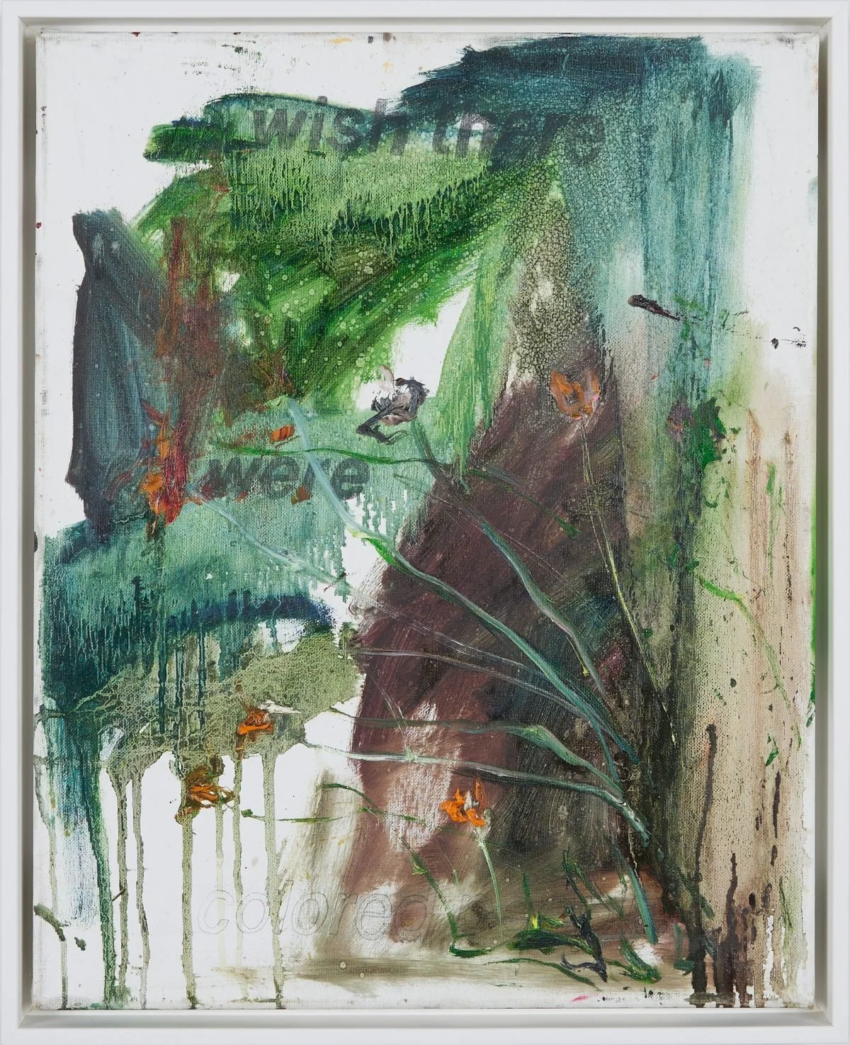 I Wish There Were More Colored People, 2024
Oil and graphite on canvas
20” x 16”