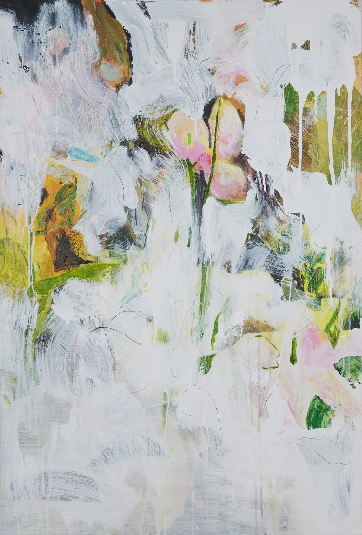 Davis Orange Tree 5, 2024
Oil, gesso, graphite, house paint on canvas
64” x 44”