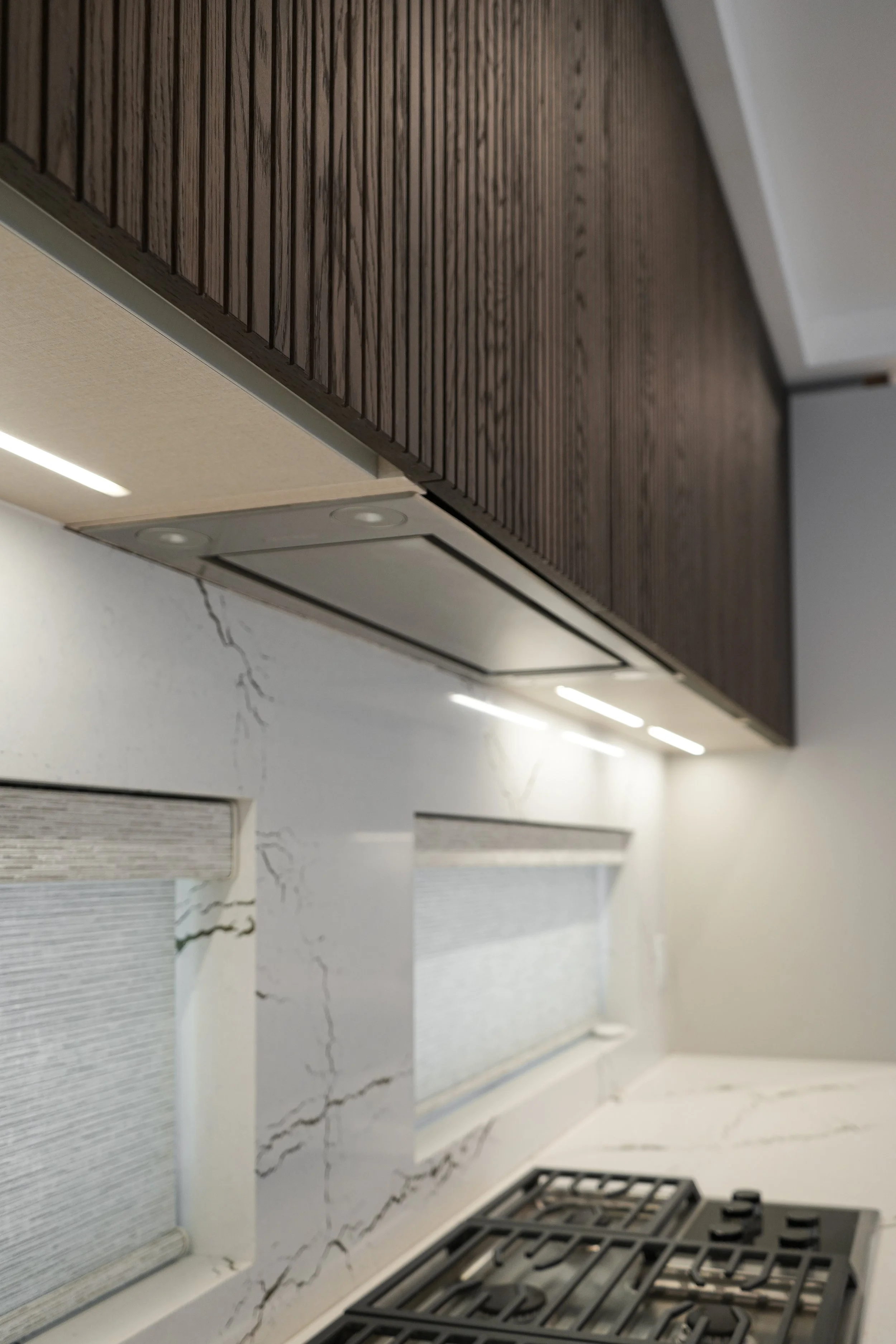 Close-up of a modern kitchen for craftmanship portfolio and website