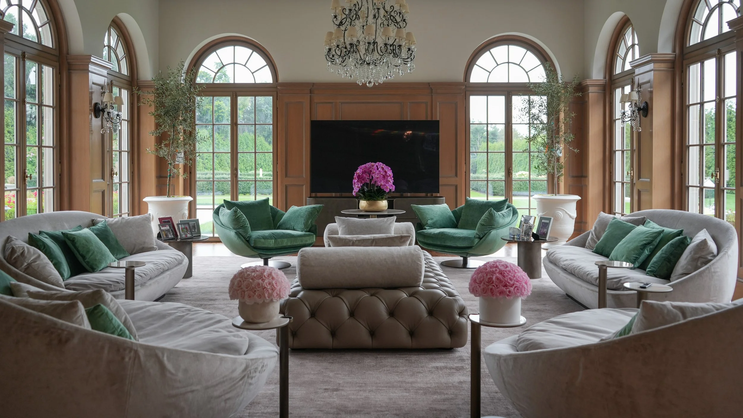 Interior Photo of Luxury living room with custom furniture for designer's social media