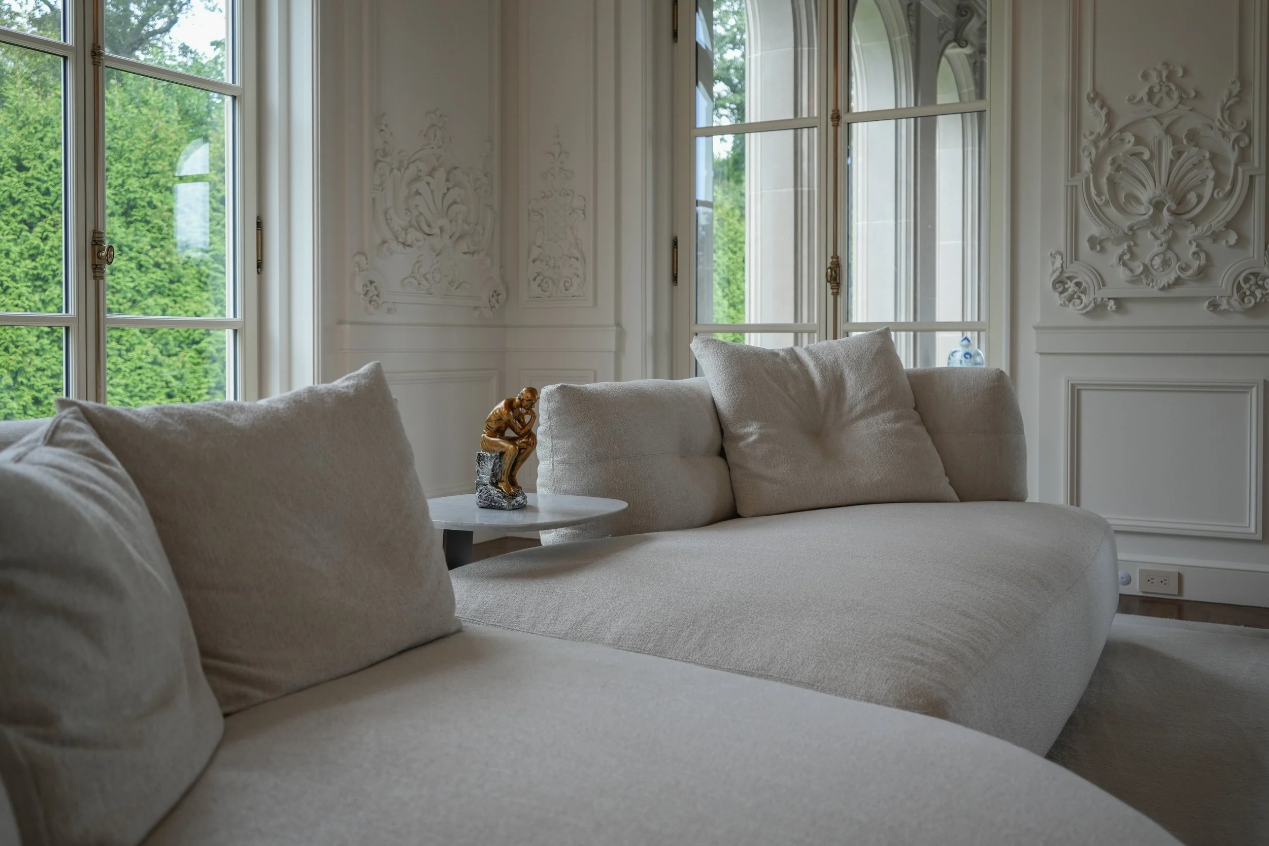 Luxury residential living room interior photography for interior designer portfolio in Long Island New York