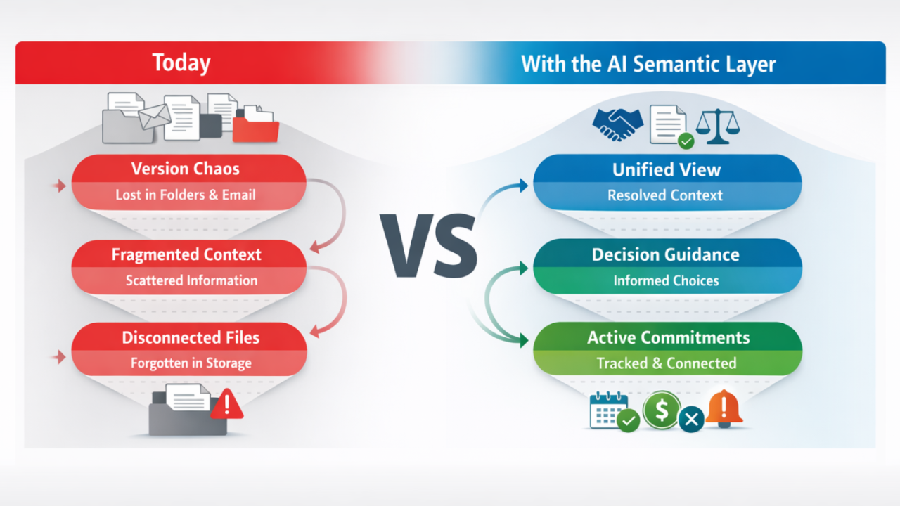 Use Case for Meaning Before Applications: Document and Contract Management