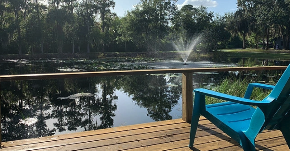 Relax by the Pond at Oak Hammock Resor in Lake Wales, FL