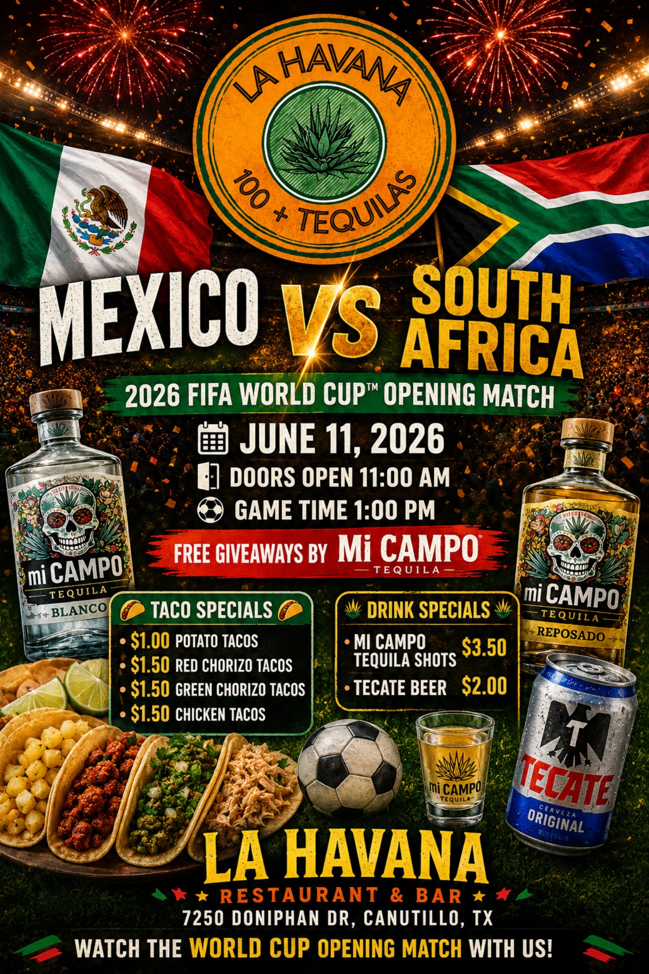 World Cup! Mexico vs South Africa 